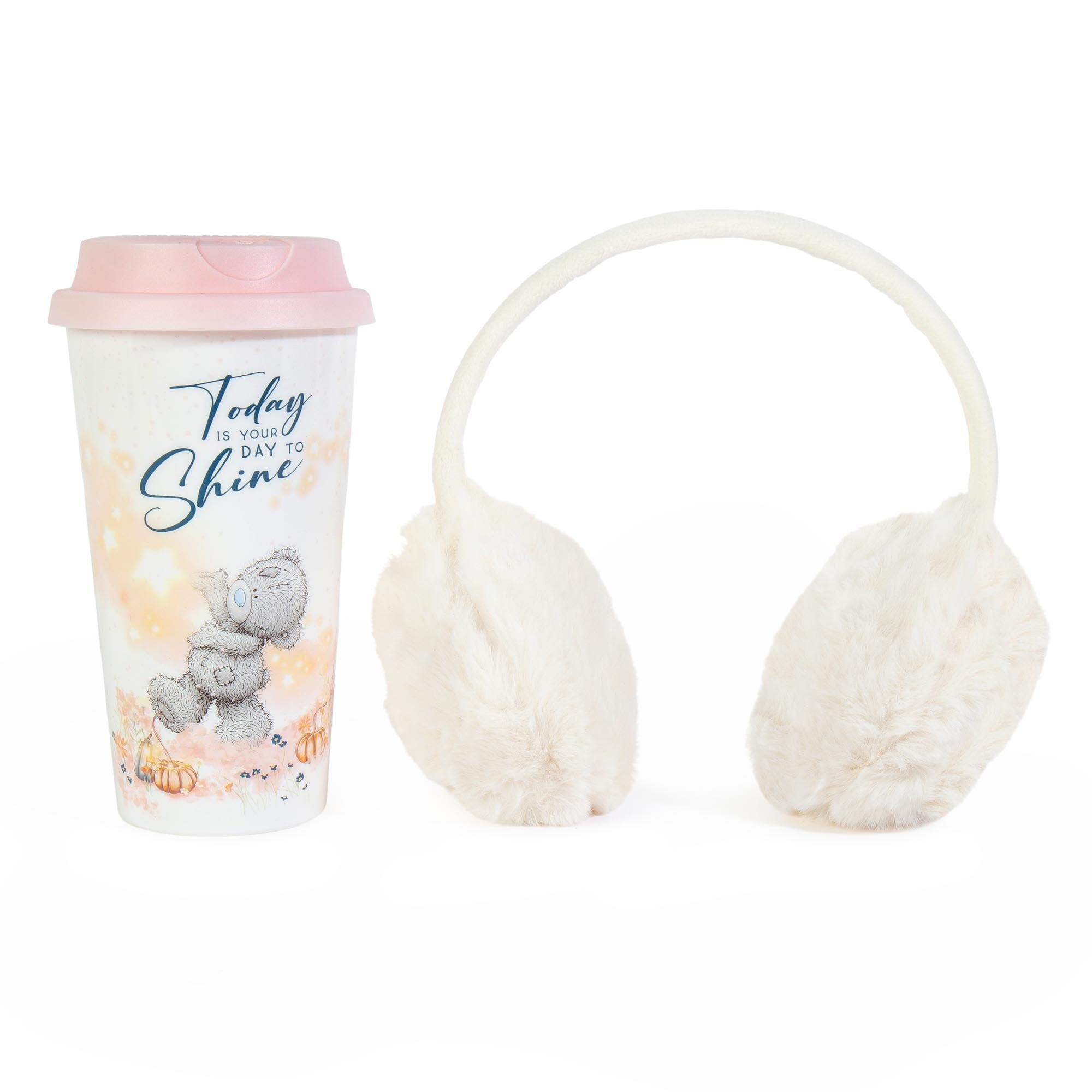 Tatty Teddy Ear Muffs & Travel Mug Set