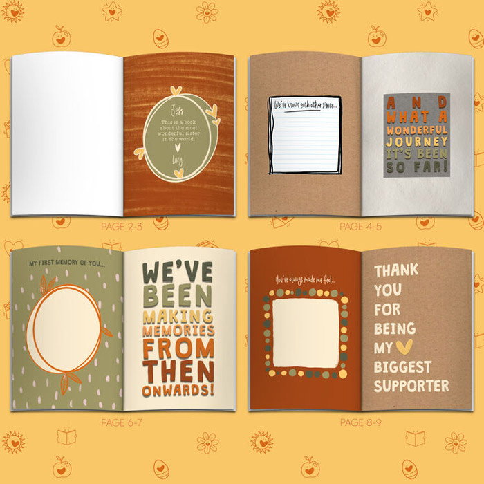 Personalised Fill In With Your Words Book About Friends Softback