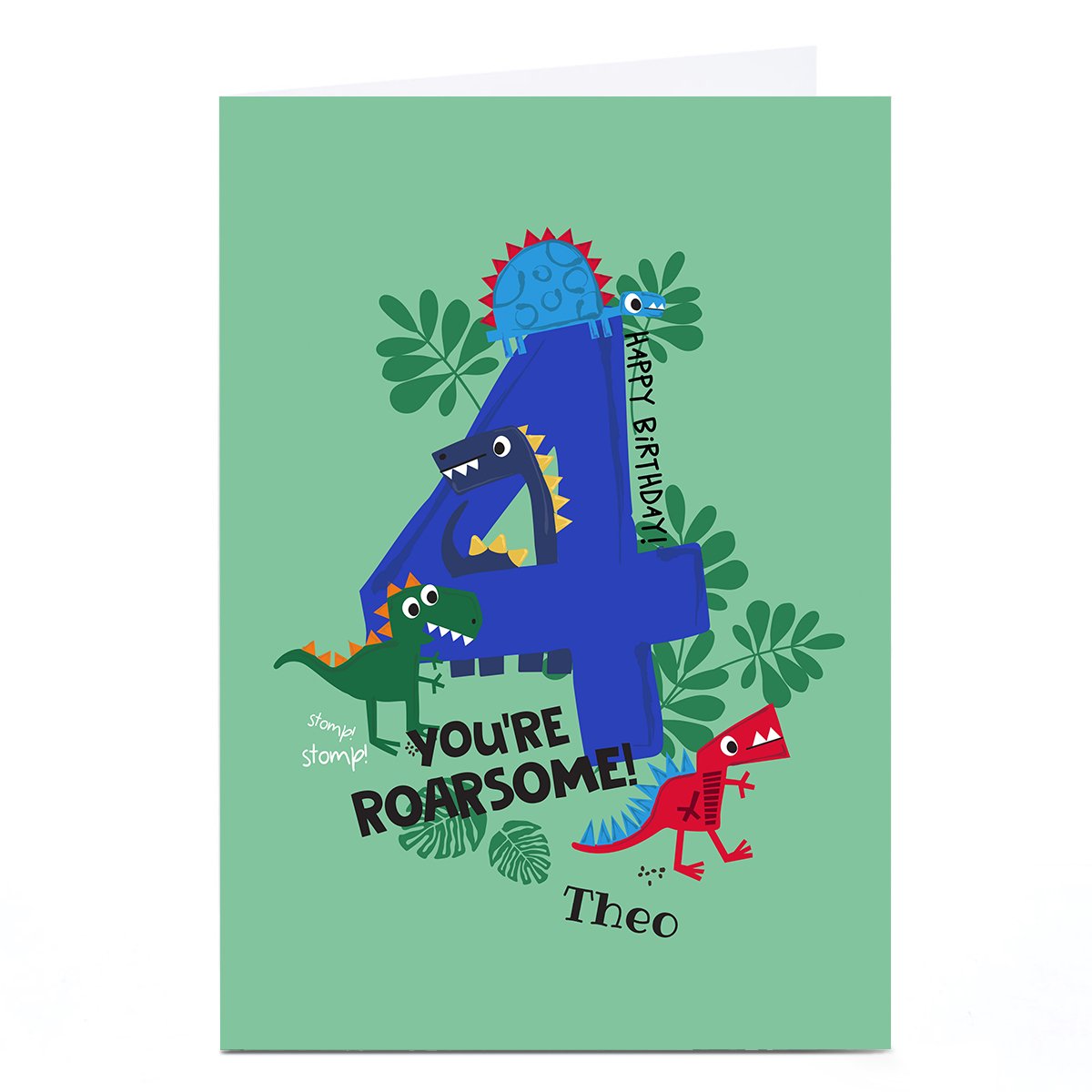Personalised Rachel Griffin Birthday Card - 4, You're Roarsome!