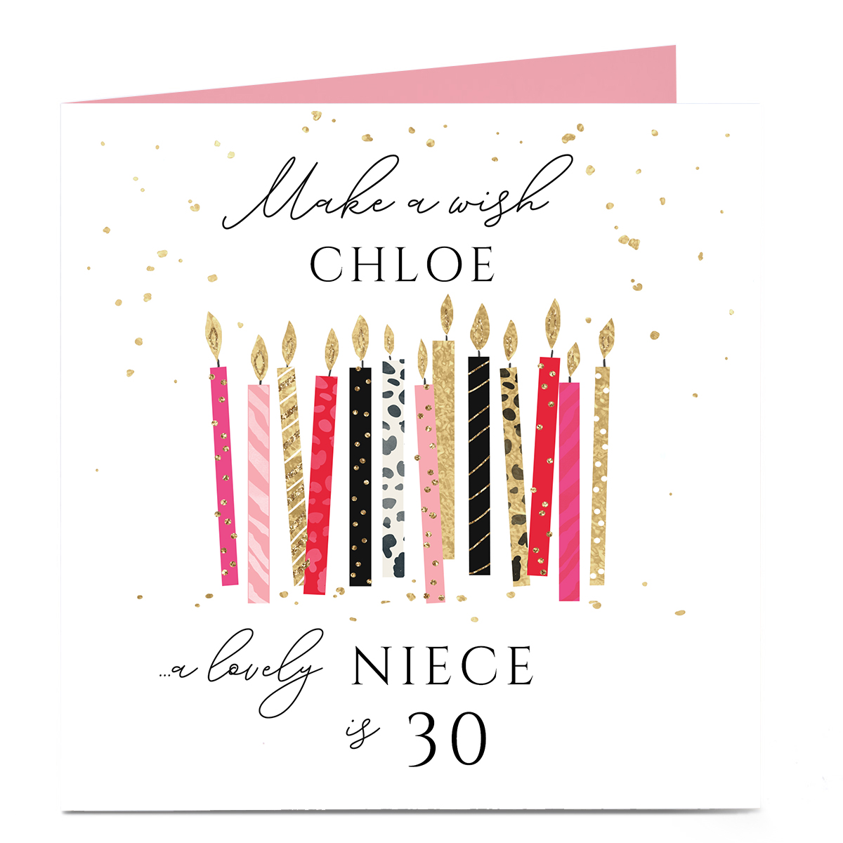 Personalised Birthday Card - Make A Wish, To A Lovely..., Editable Age