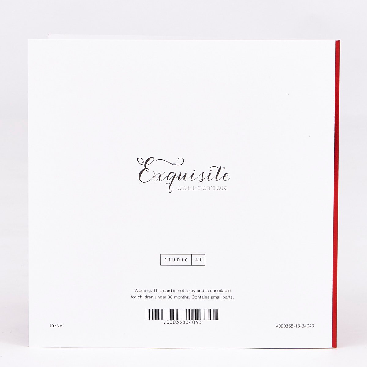 Valentine's Day Card - Exquisite Collection Wife White Heart