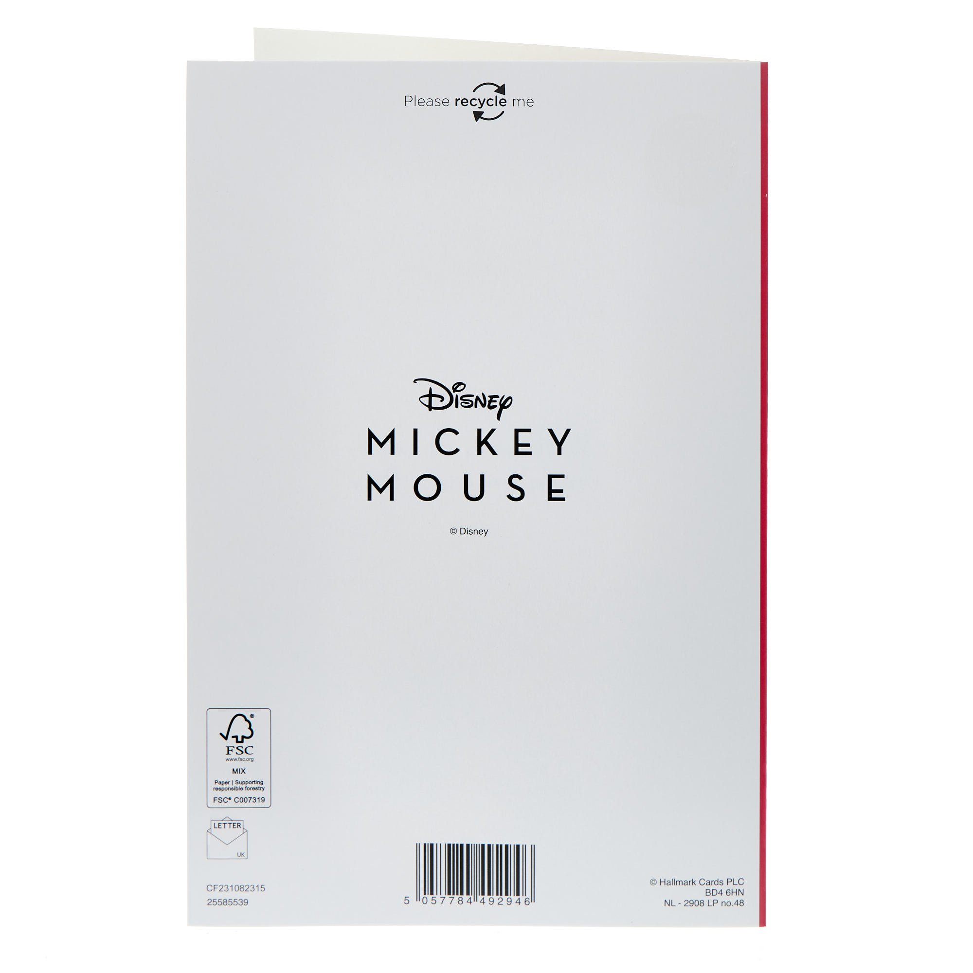 One I love Mickey & Minnie Valentine's Day Card