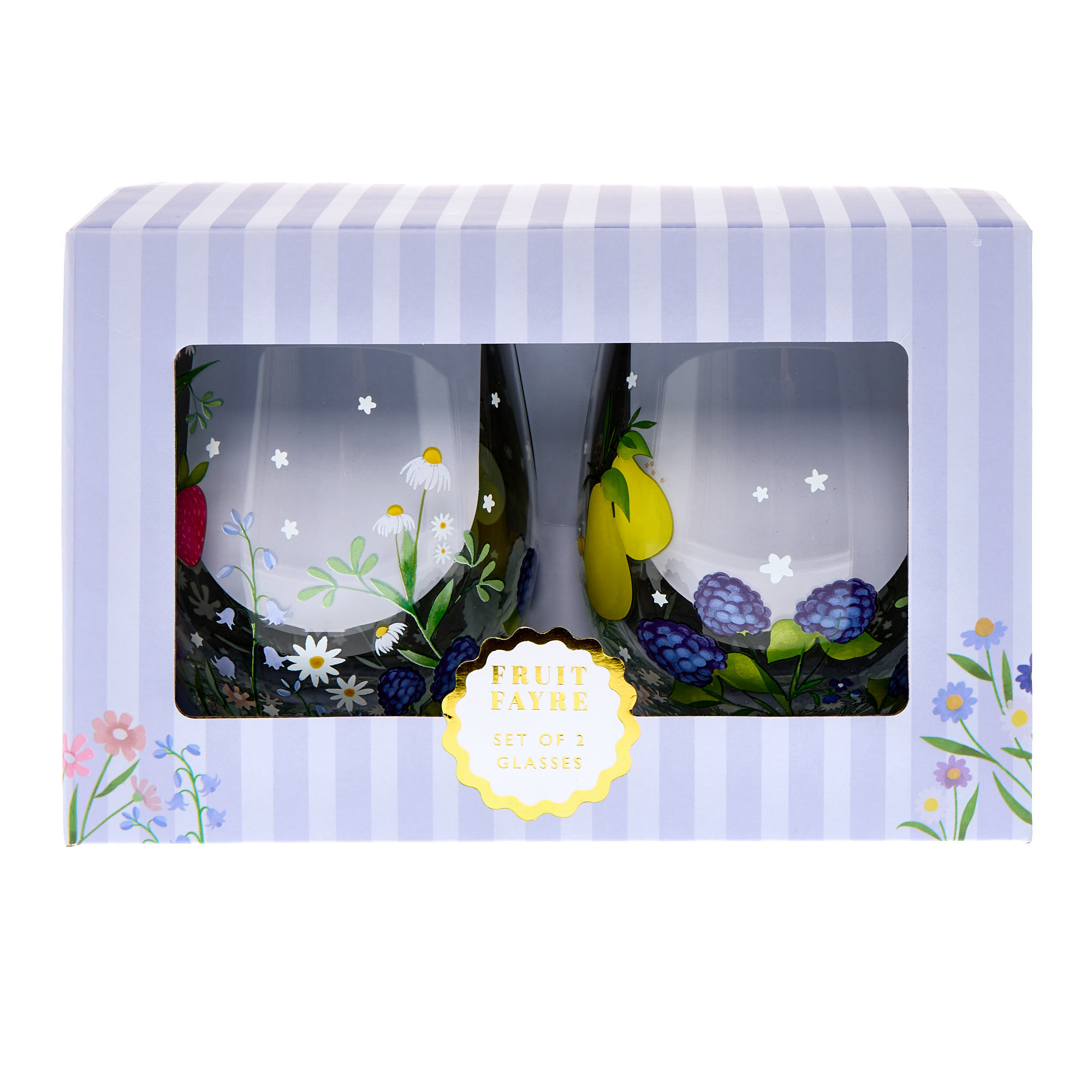 Fruit Fayre Set Of 2 Glasses