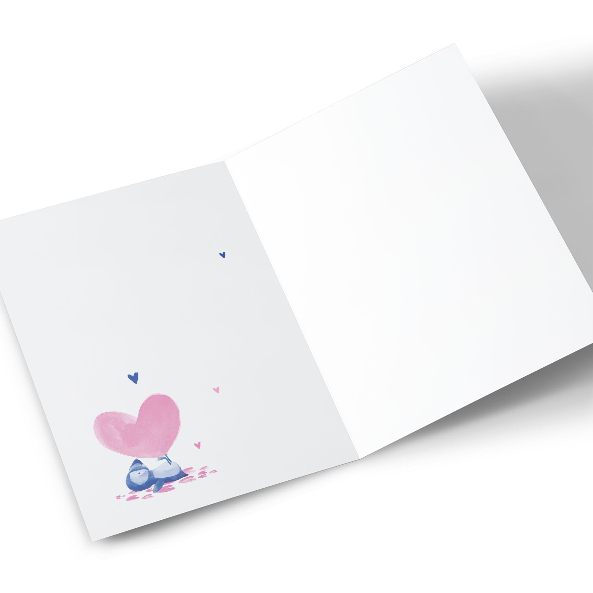 Personalised Wedding Card - Puffins Celebration Confetti
