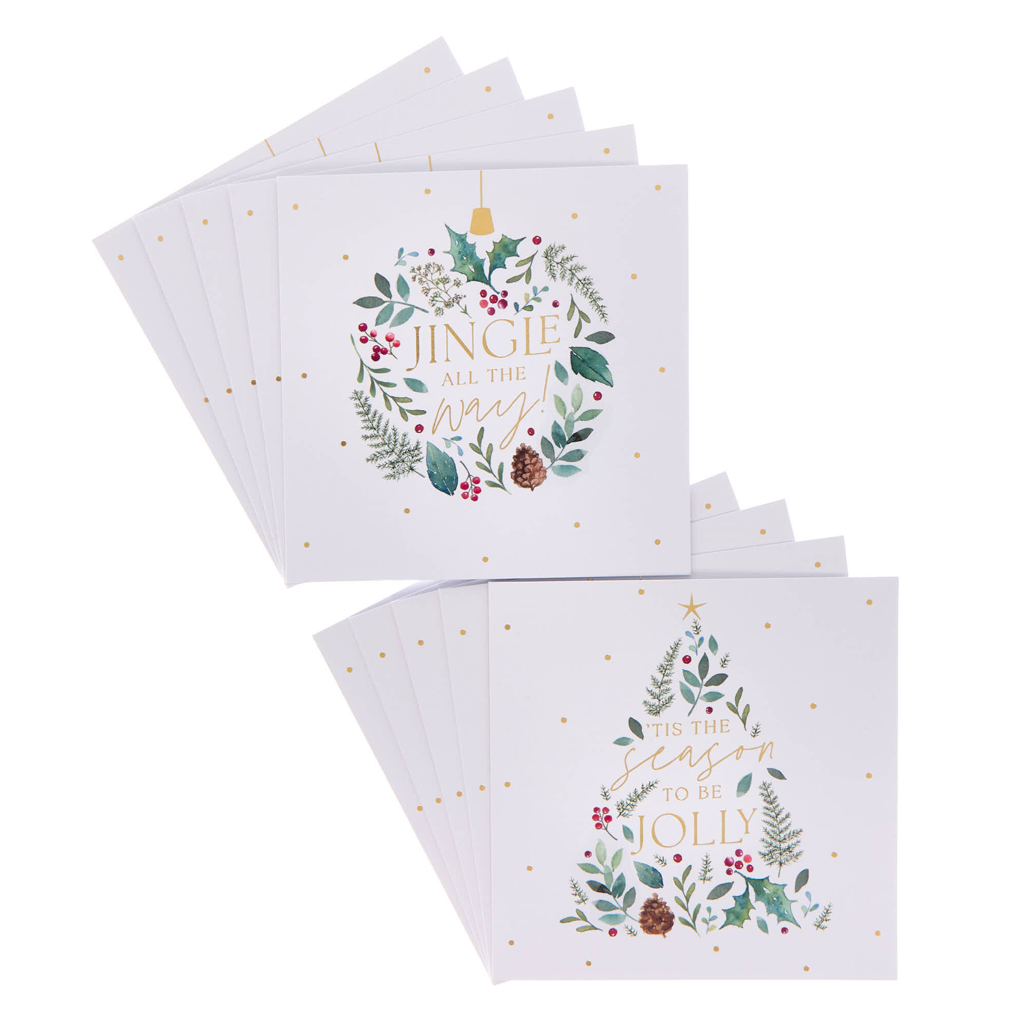 Image of 18 Charity Christmas Cards - Tree &amp; Bauble Designs | Festive Greeting Cards | Cardfactory