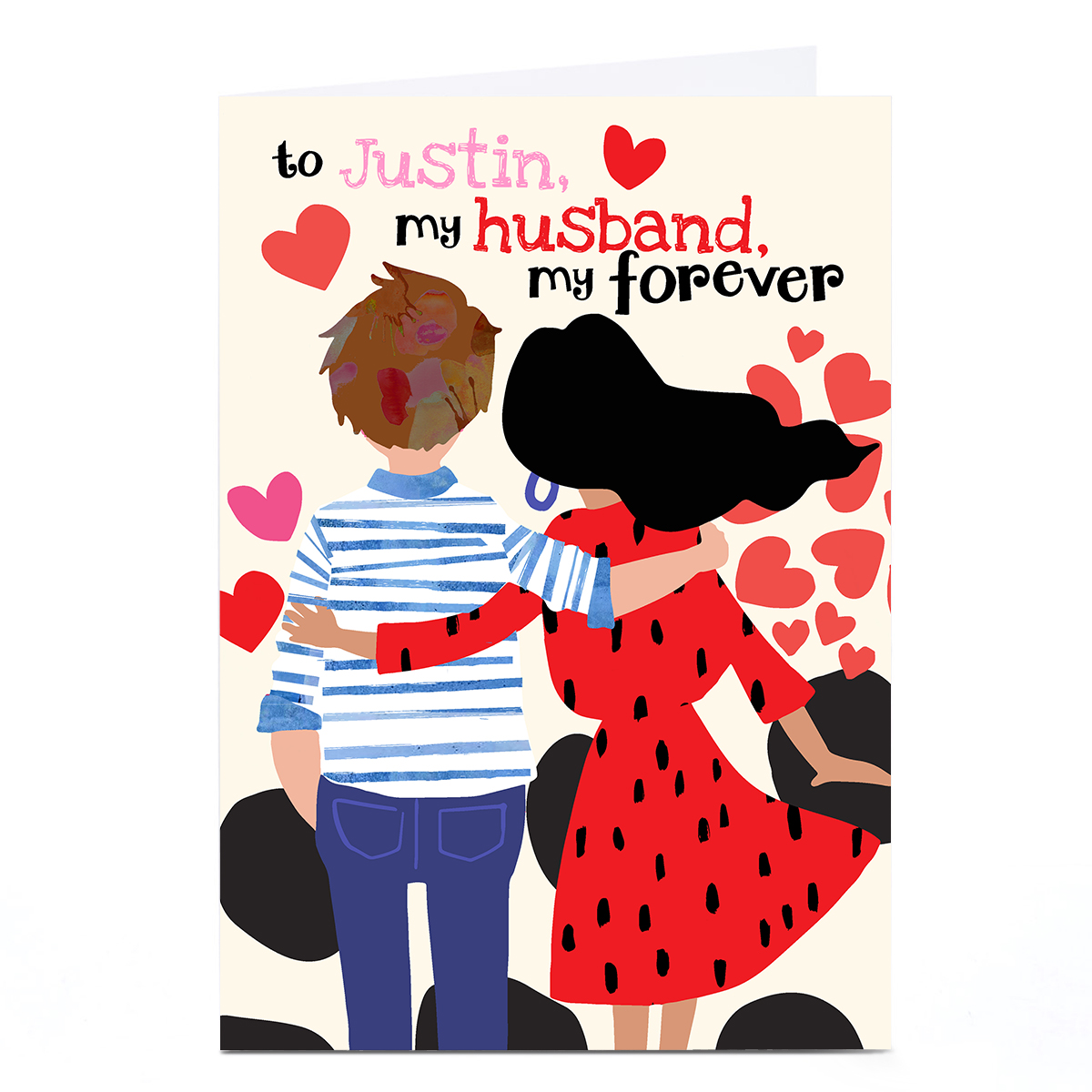Personalised Bev Hopwood Valentine's Day Card - Husband Forever