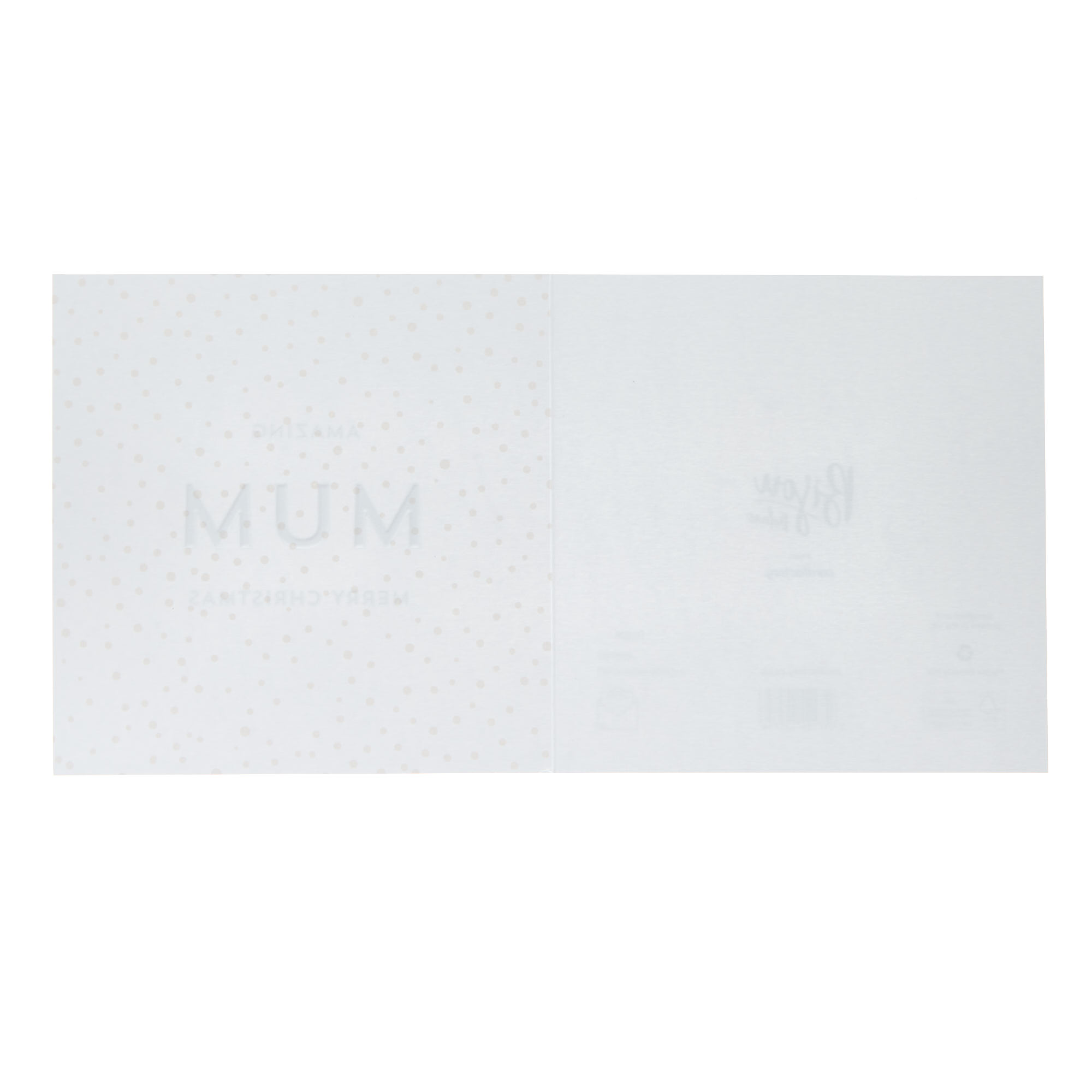 Mum Modern Snowflake Christmas Card