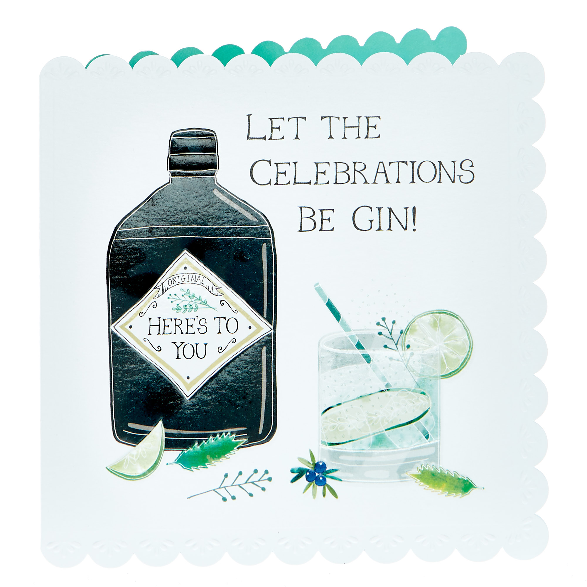 Any Occasion Card - Let The Celebrations Be Gin