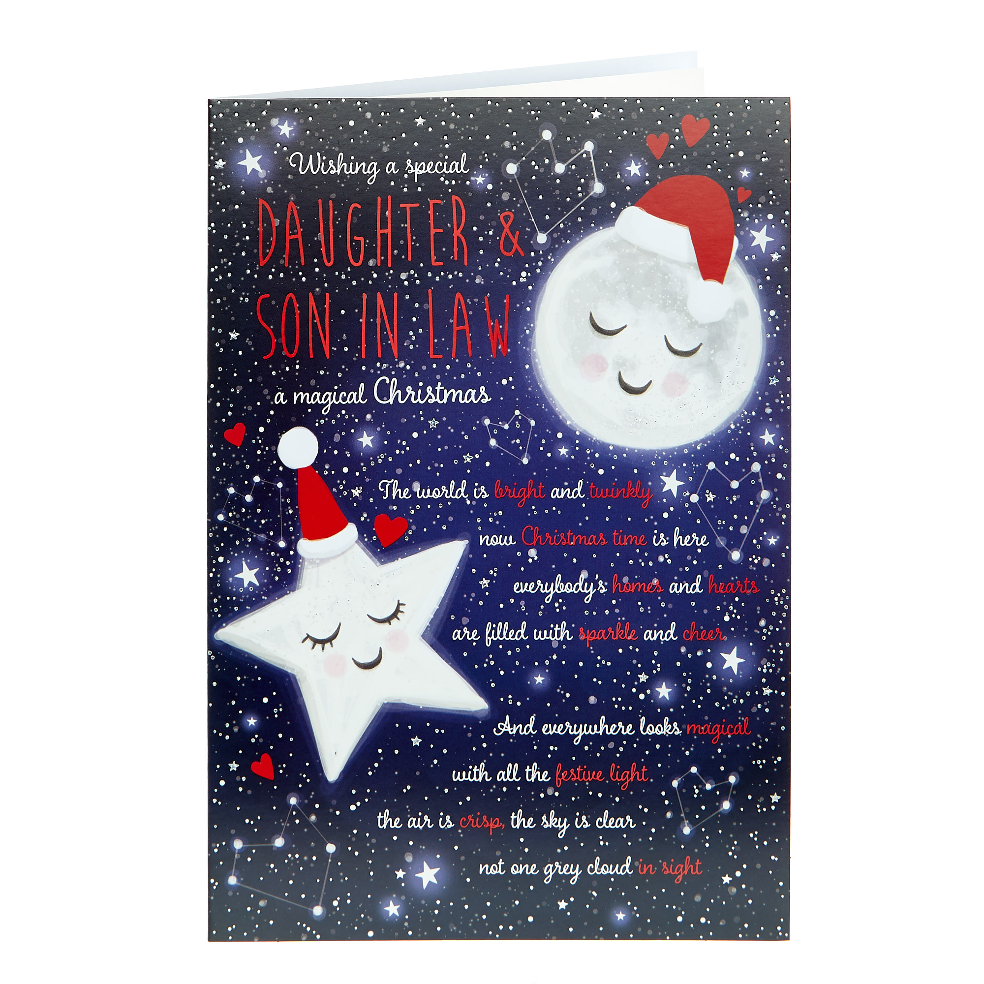 Christmas Card - Daughter & Son In Law Bright & Twinkly