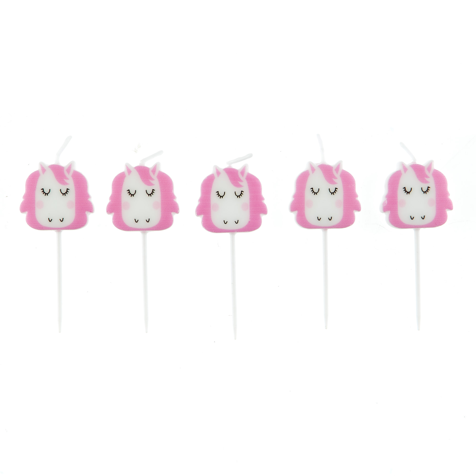 Unicorn Cake Candles - Pack of 5