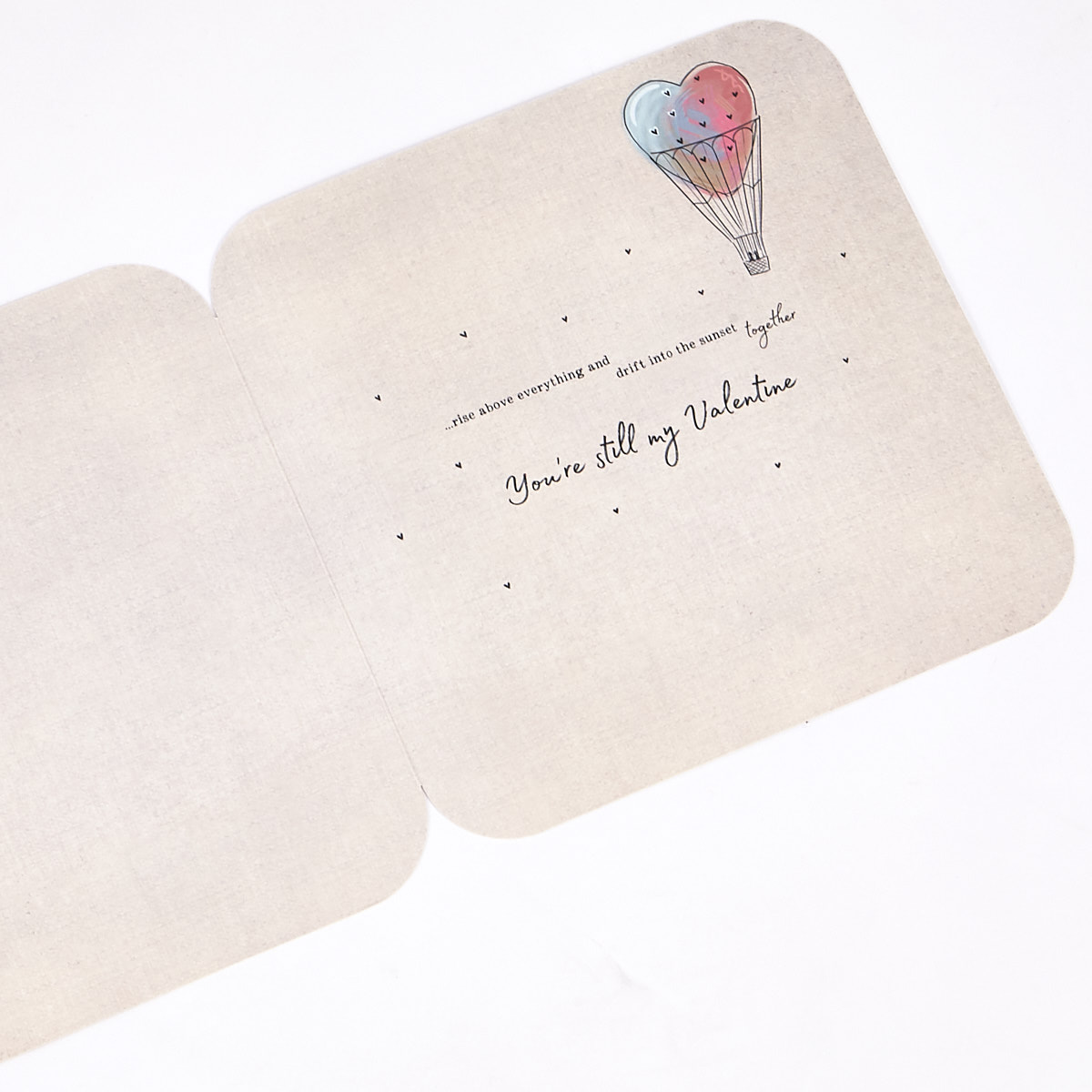 Valentine's Day Card - Platinum Collection Husband Air Balloon