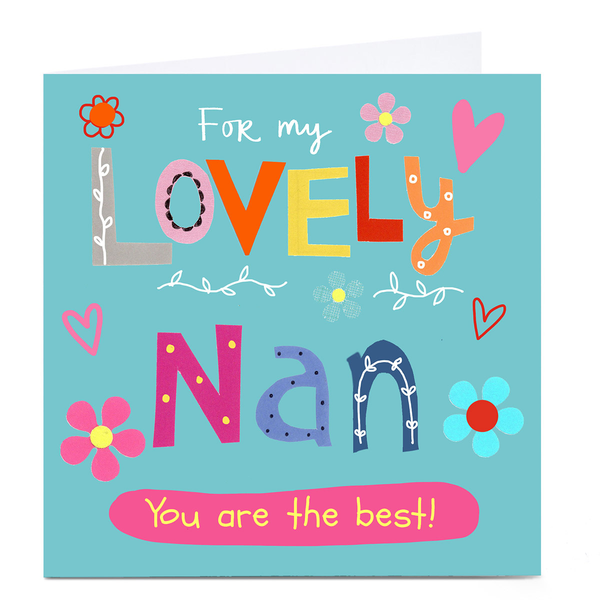 Personalised Lindsay Loves To Draw Card - Lovely Nan