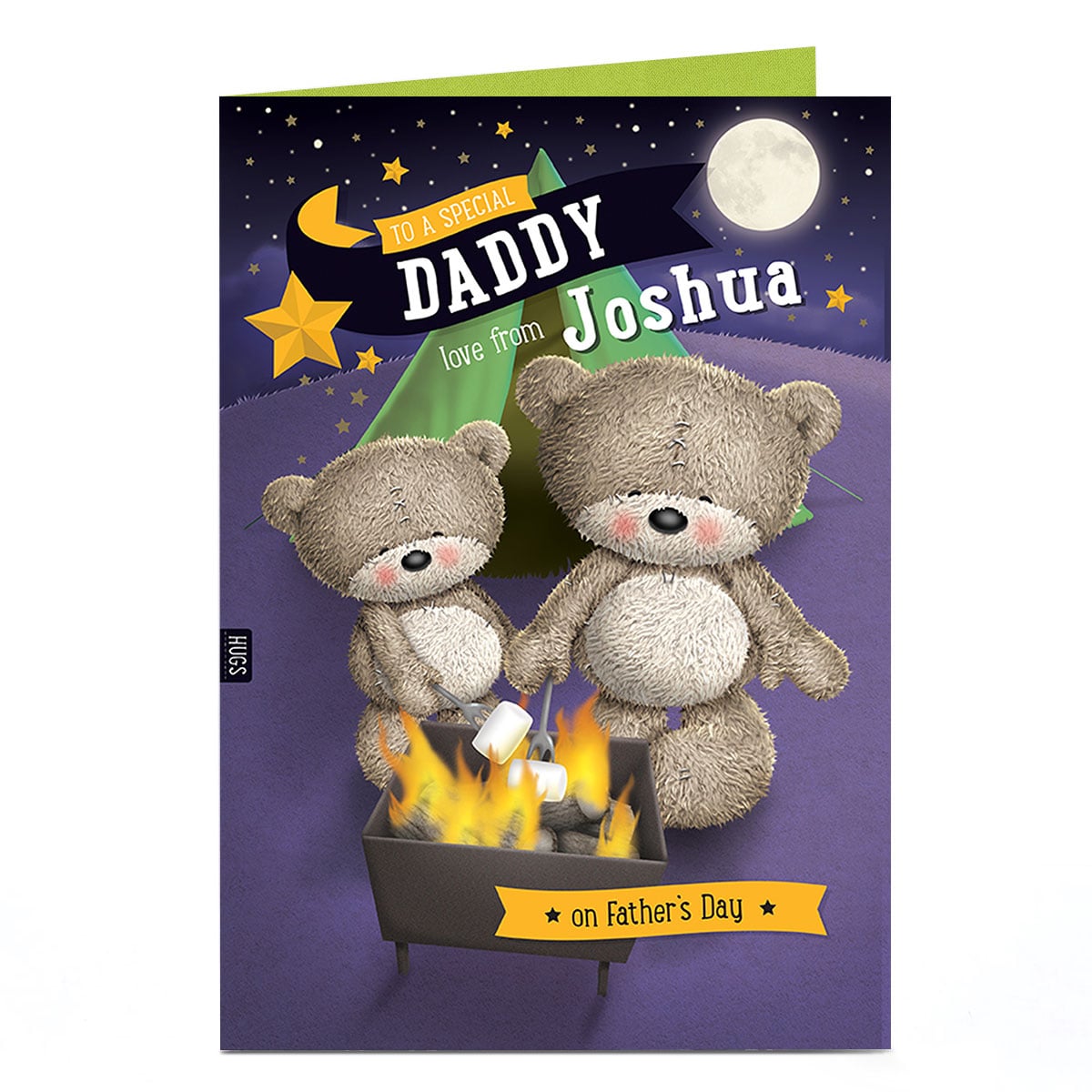 Hugs Personalised Father's Day Card - Campfire Daddy