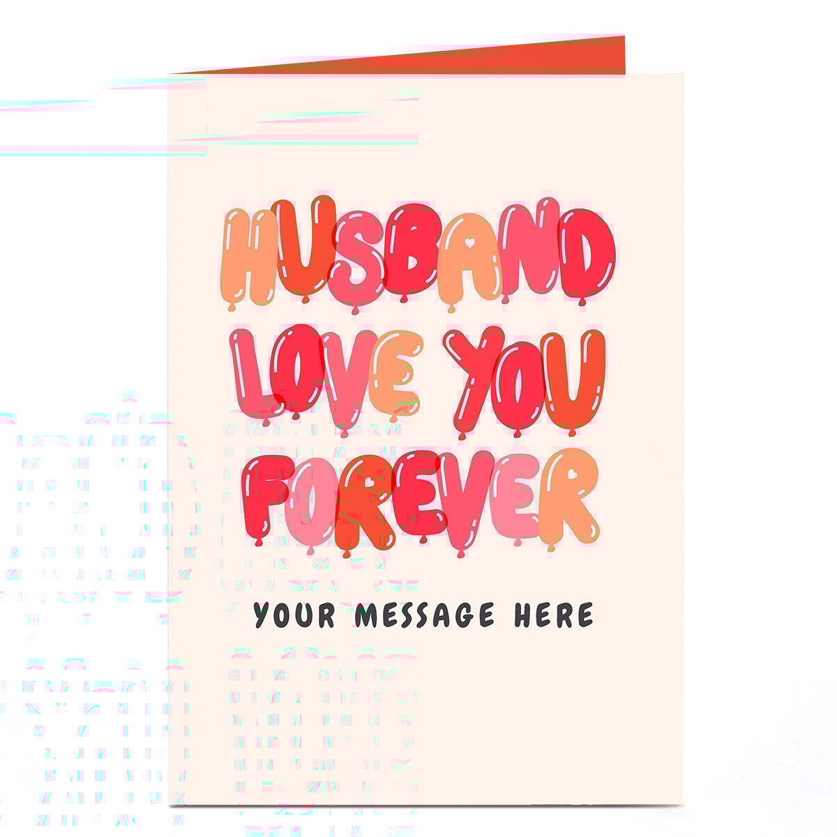 Personalised Valentine's Day Card - Love You Forever Balloons
