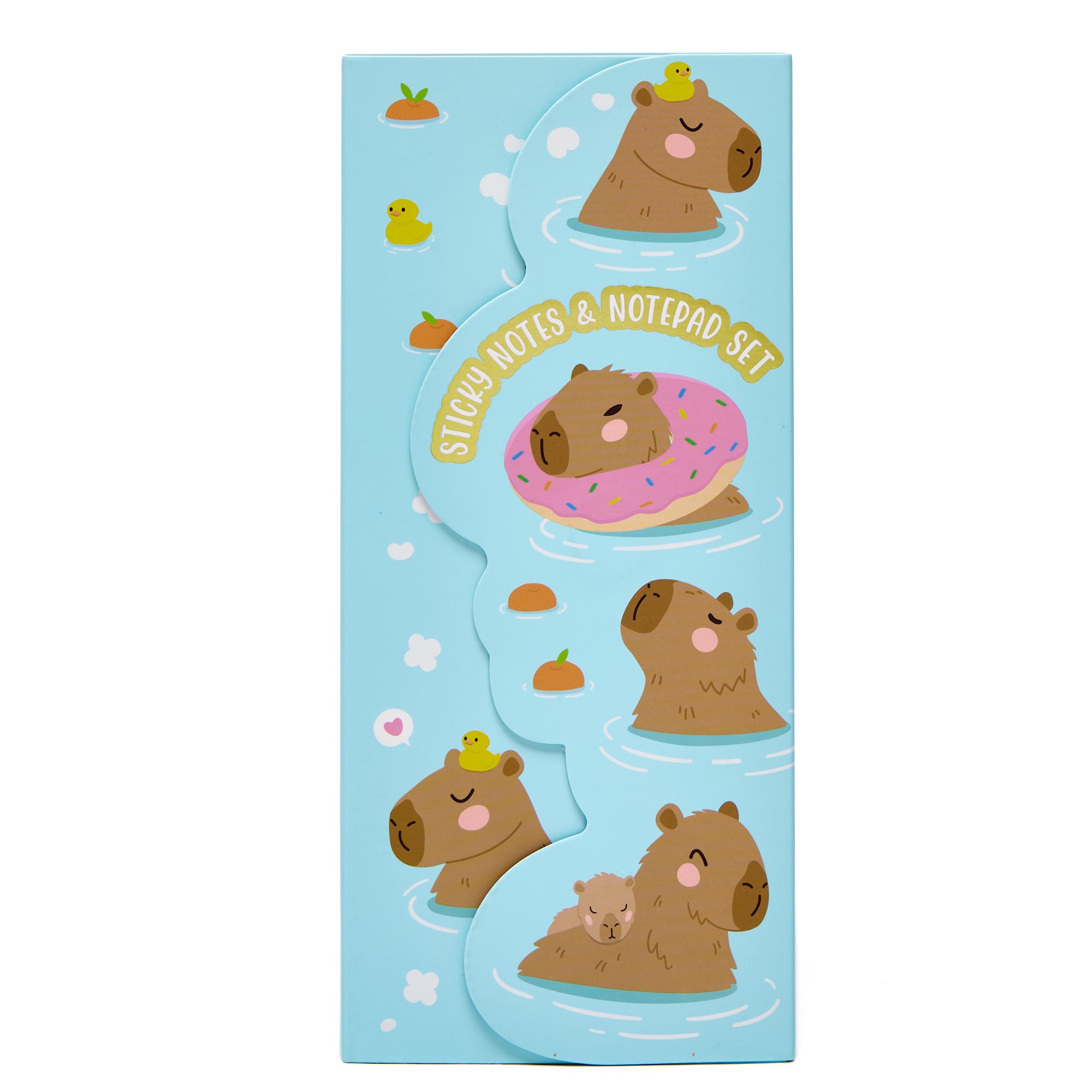Capybara Sticky Notes & Notepad Set