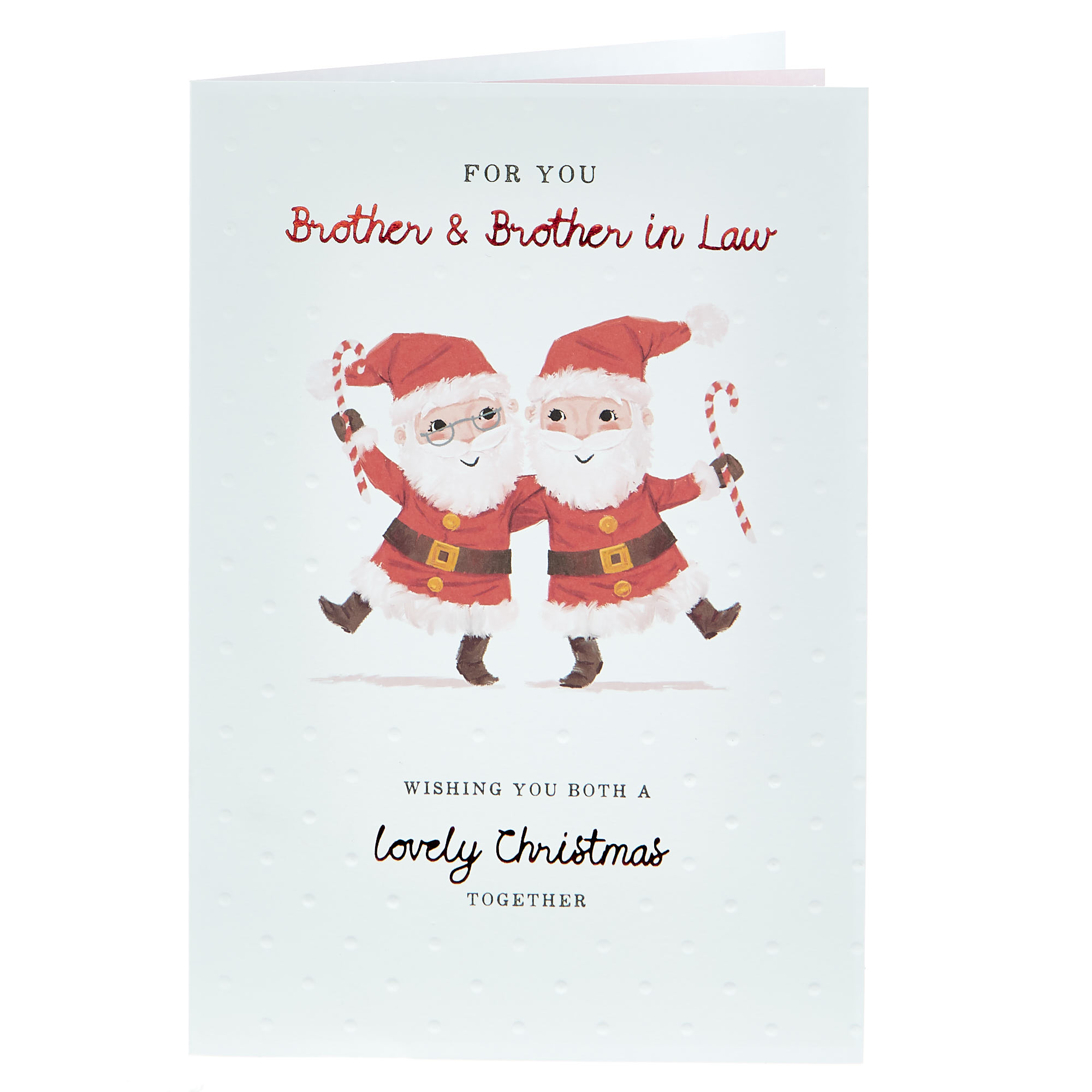 Christmas Card - Brother & Brother in Law Santas