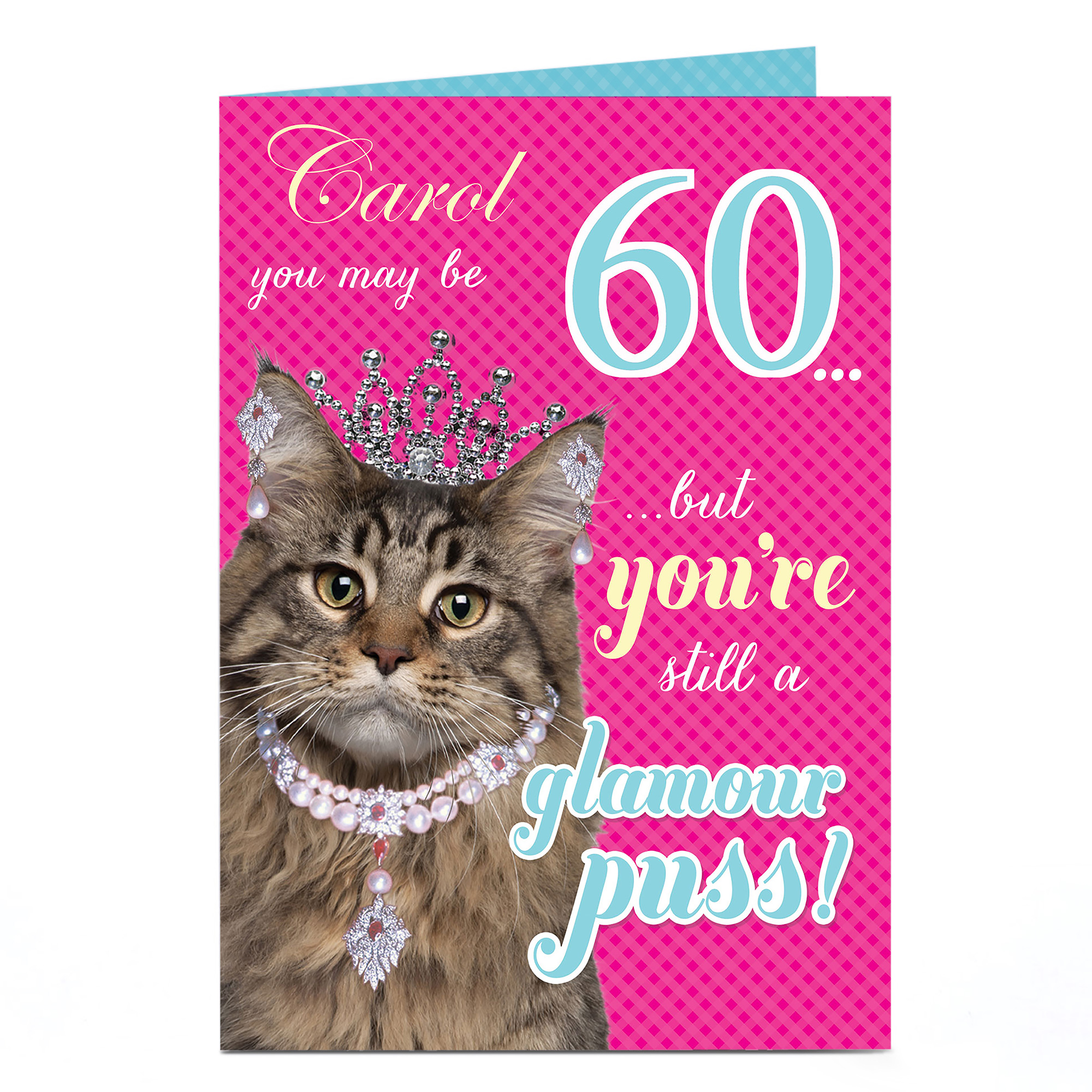 Personalised Birthday Card - Glamour Puss, Any Age