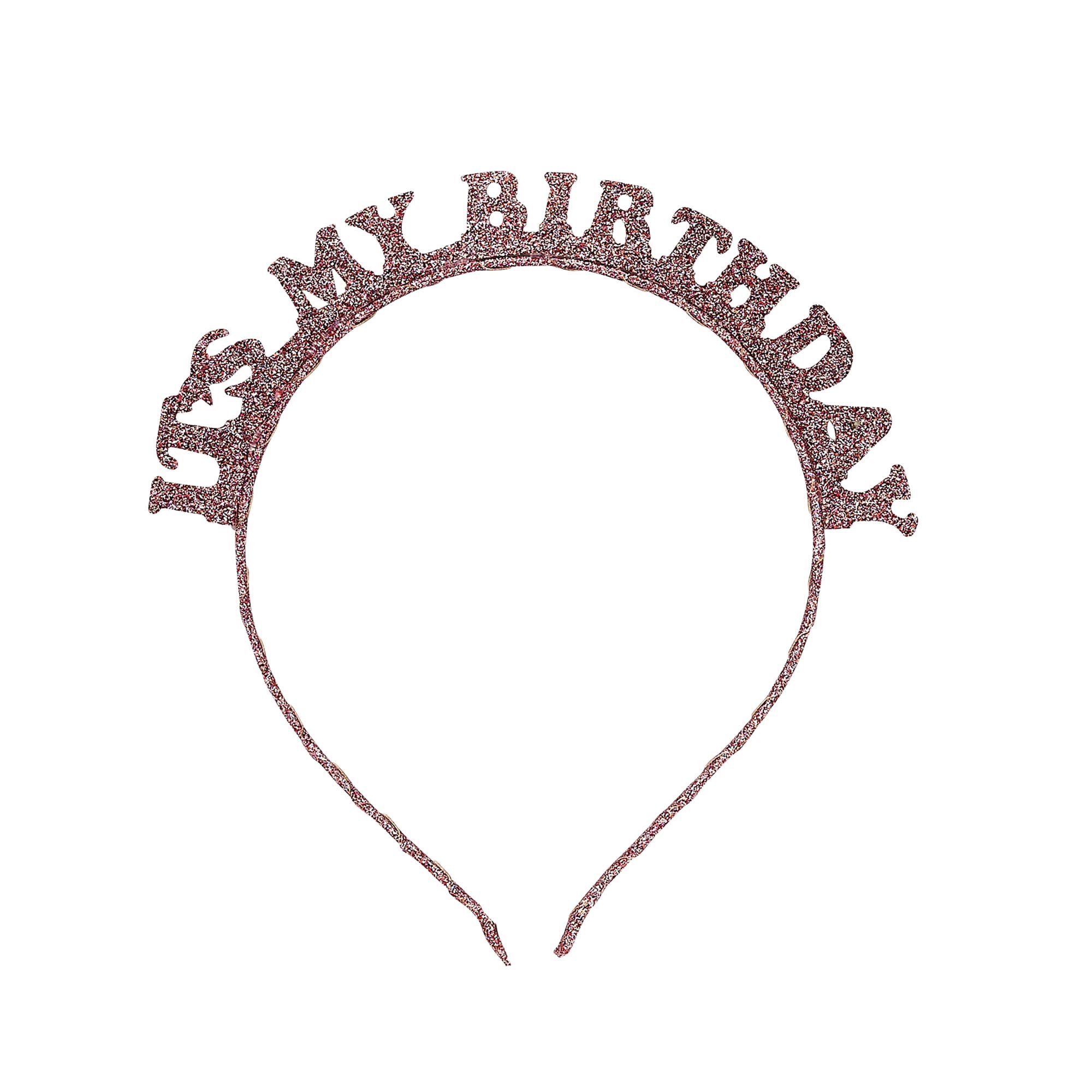 Metallic It's My Birthday Glitter Headband (3 Colour Options)