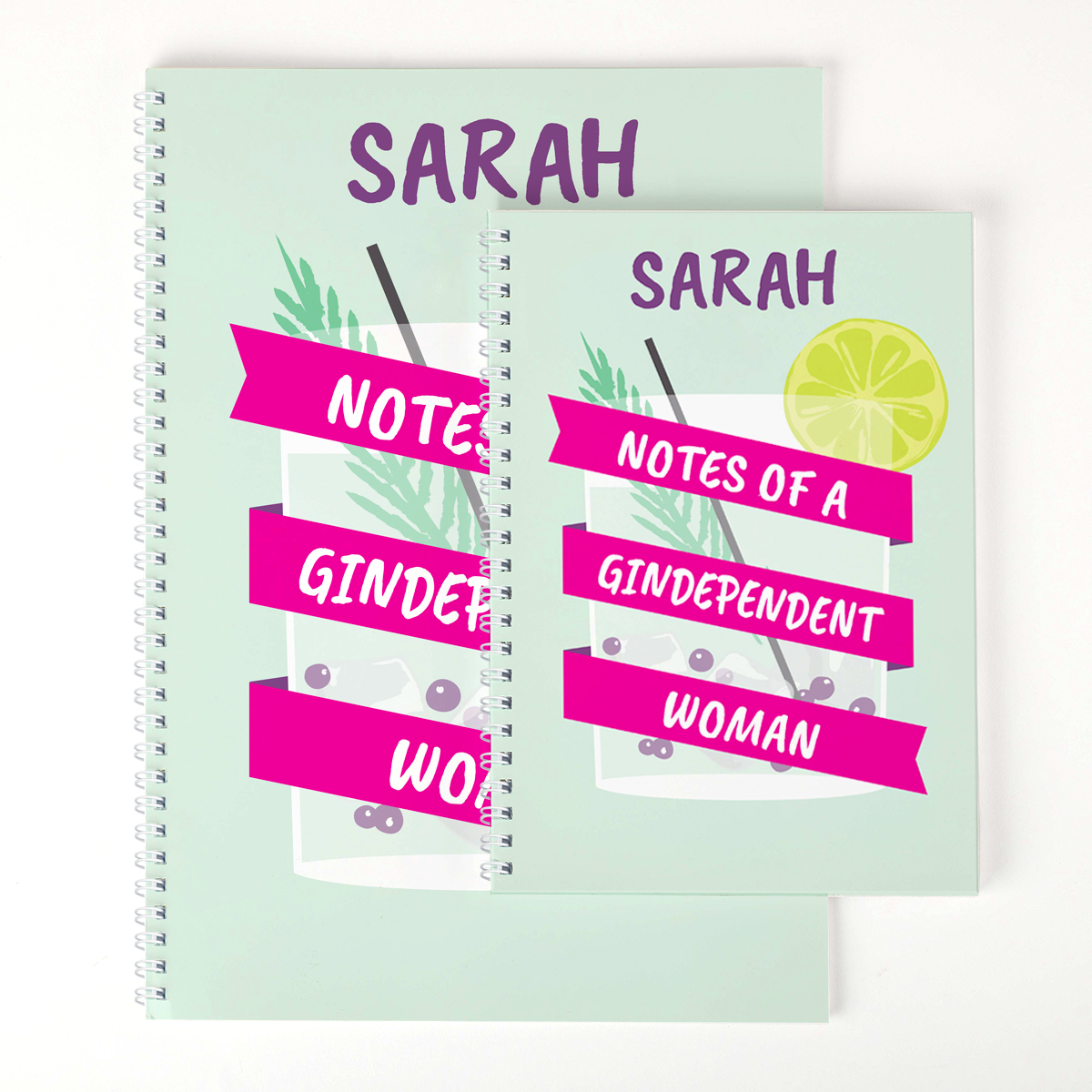 Personalised Notebook - Notes Of A Gindependent Woman