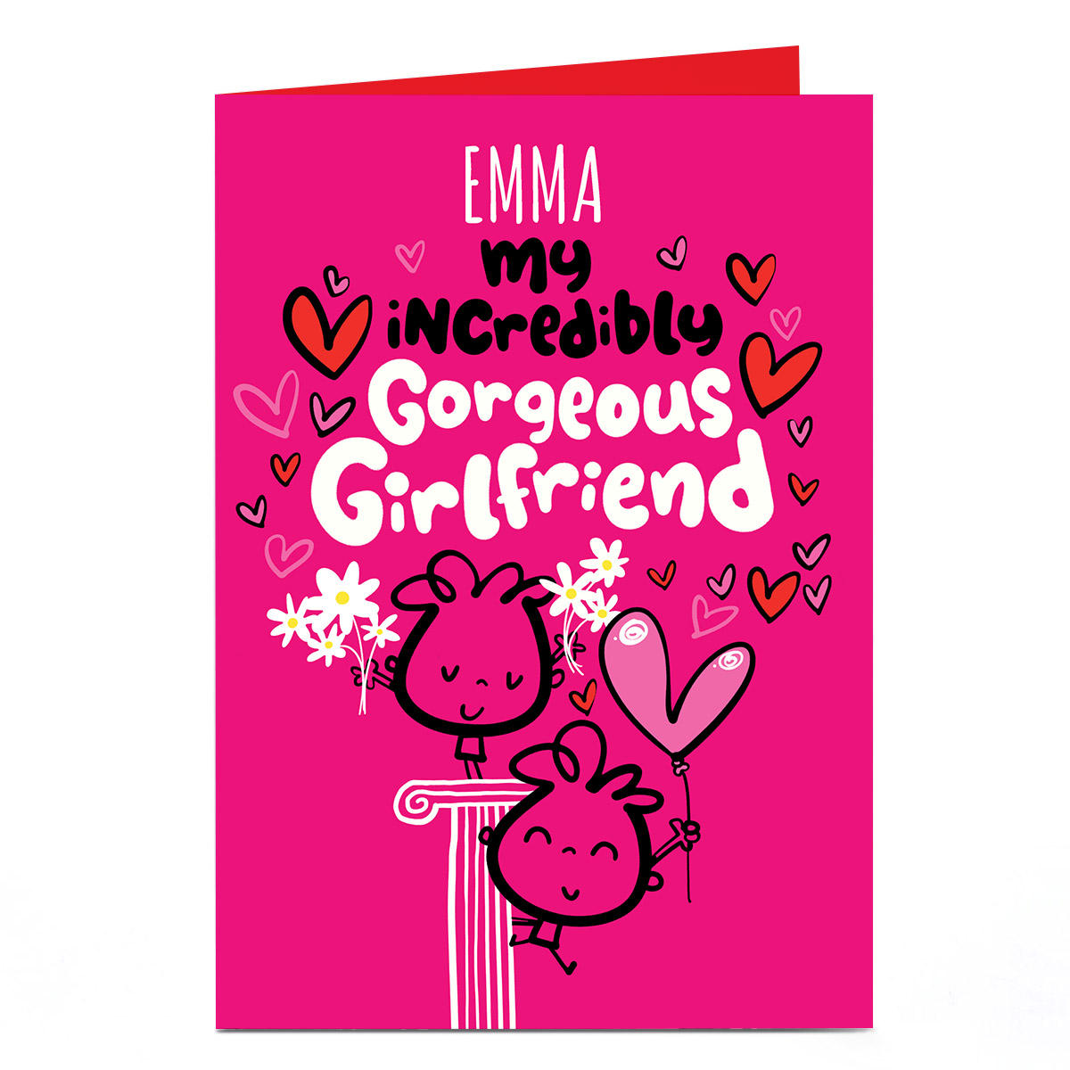 Personalised Fruitloops Valentine's Day Card - Gorgeous Girlfriend