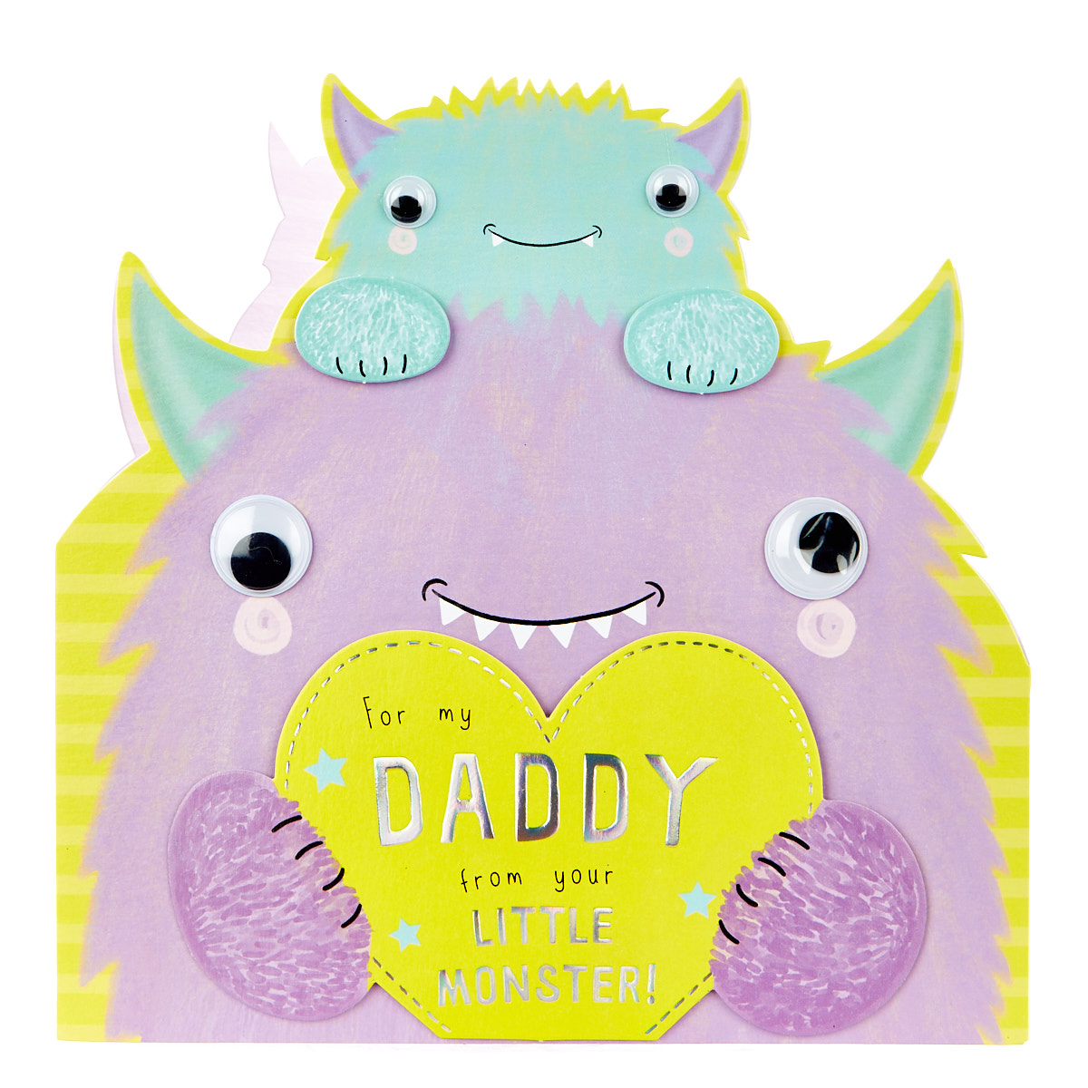 Exquisite Collection Father's Day Card - Daddy, From Your Little Monster