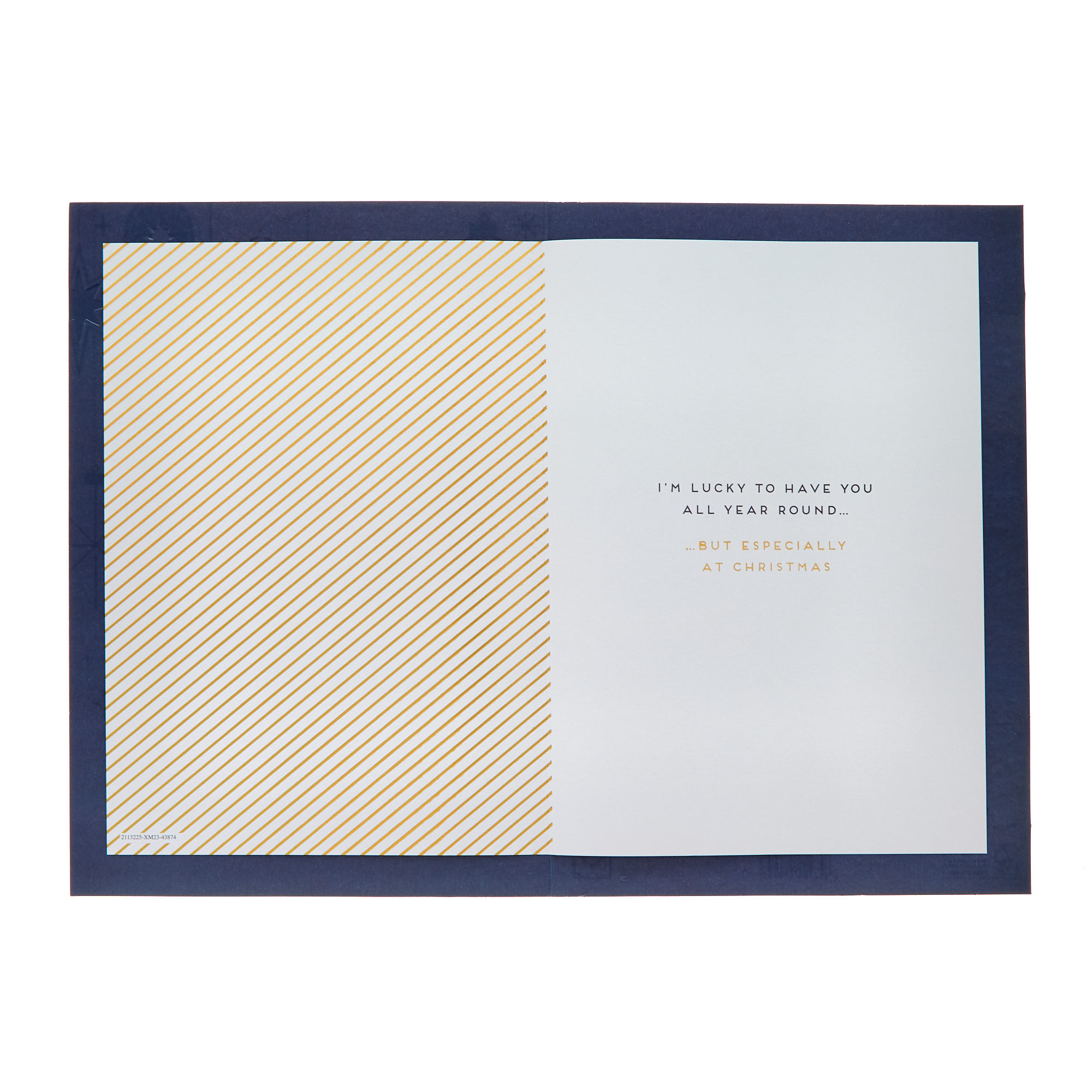 One I Love Contemporary Heart Christmas Card