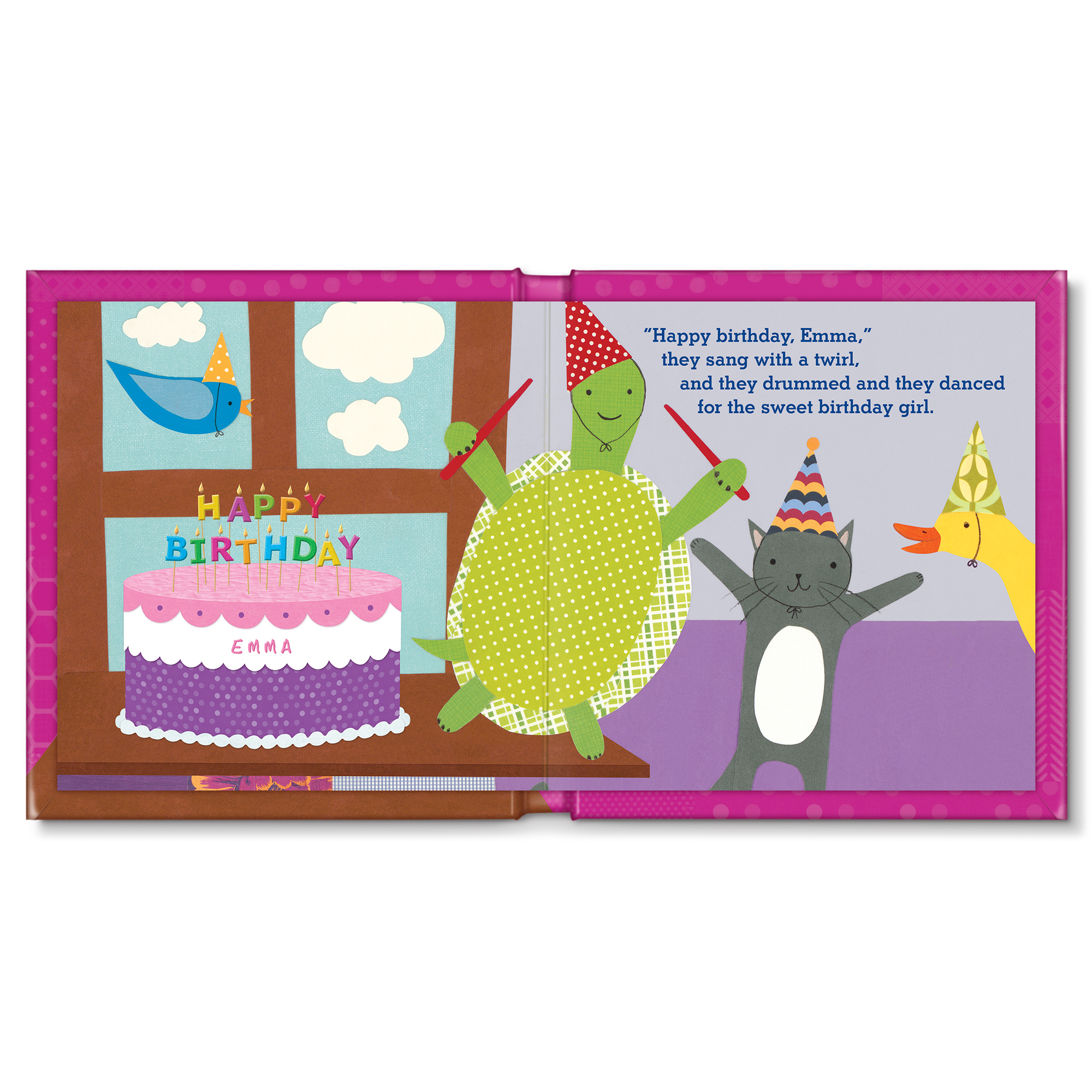 My Very Happy Birthday! Personalised Pink Storybook