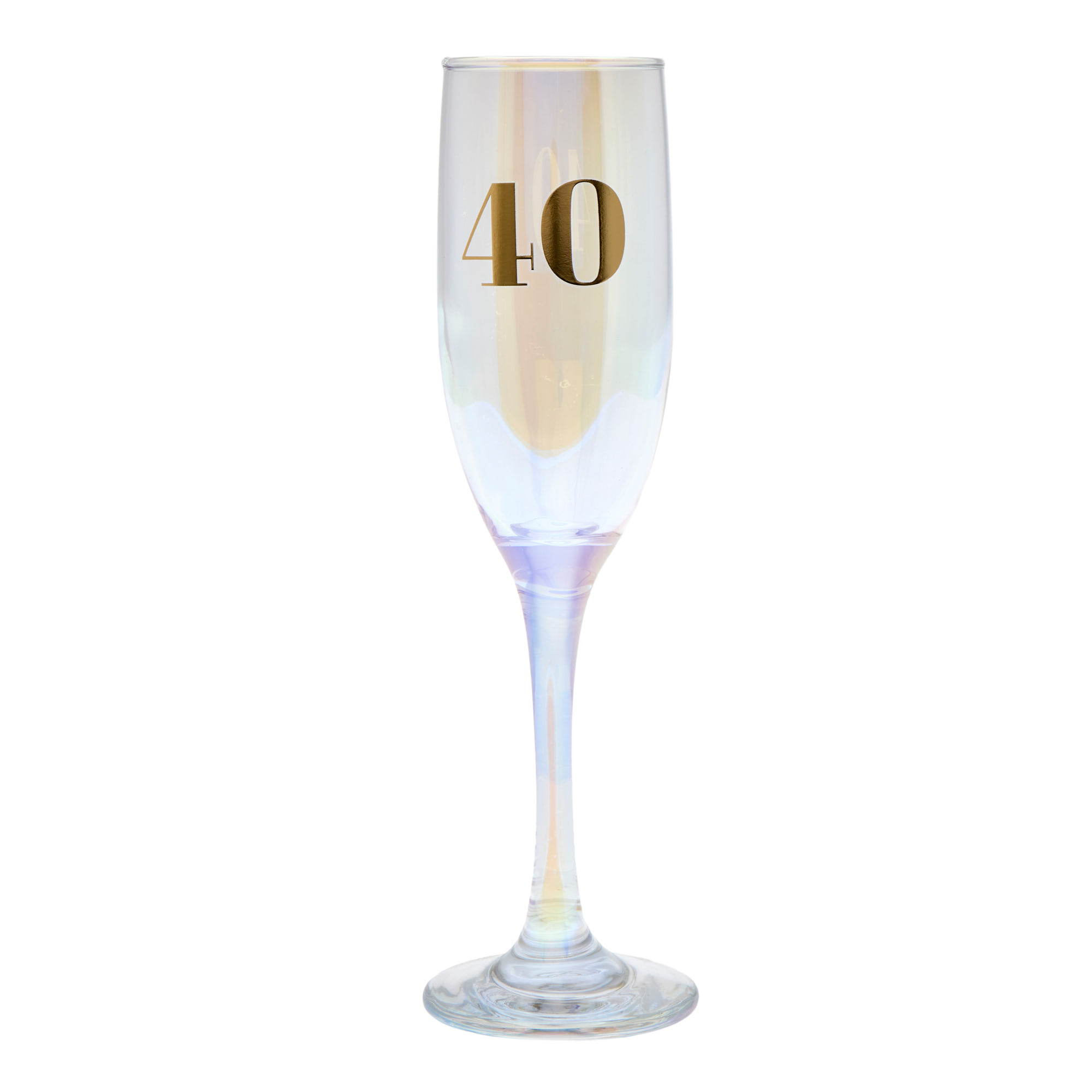 40th Birthday Champagne Flute
