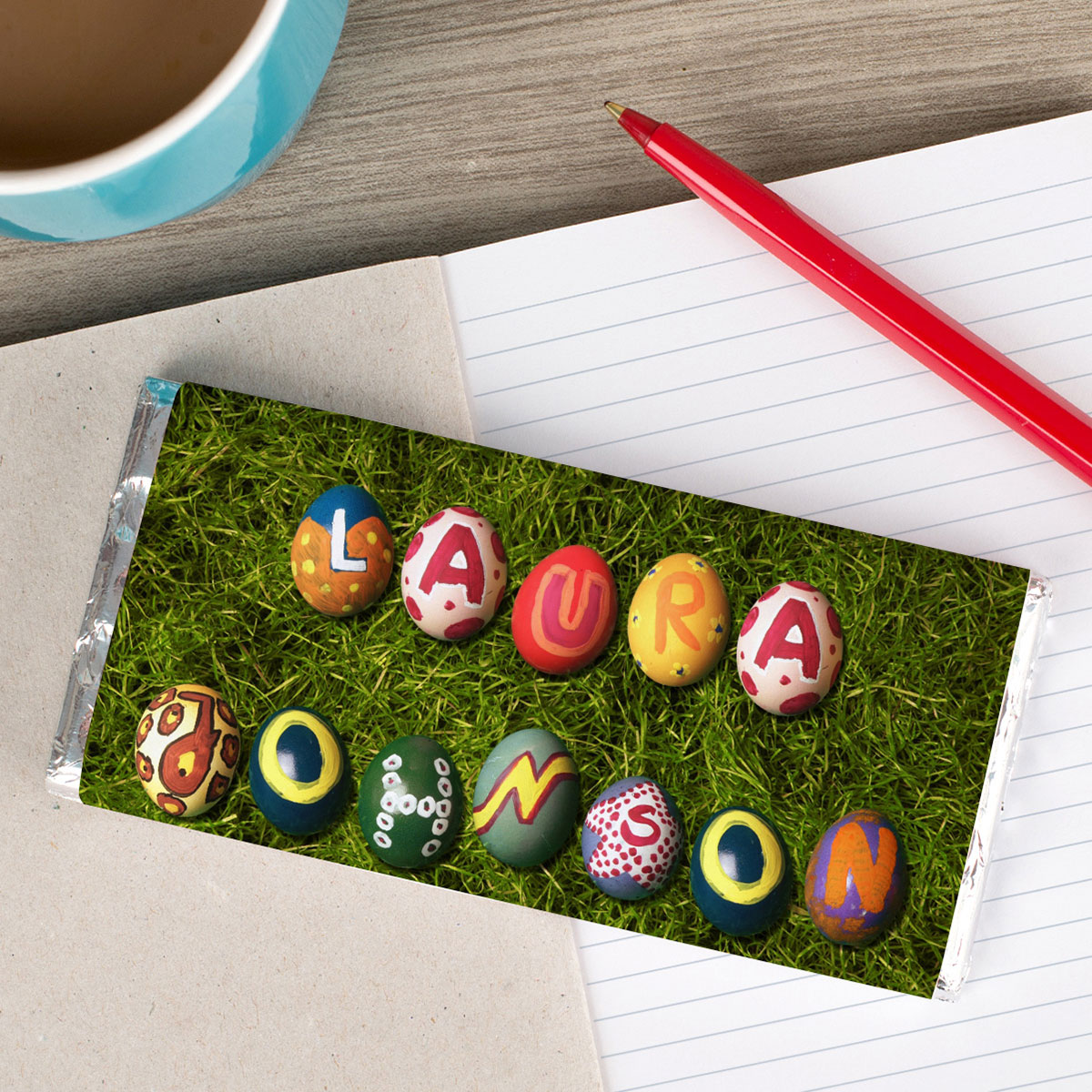 Personalised Chocolate Bar - Easter Eggs