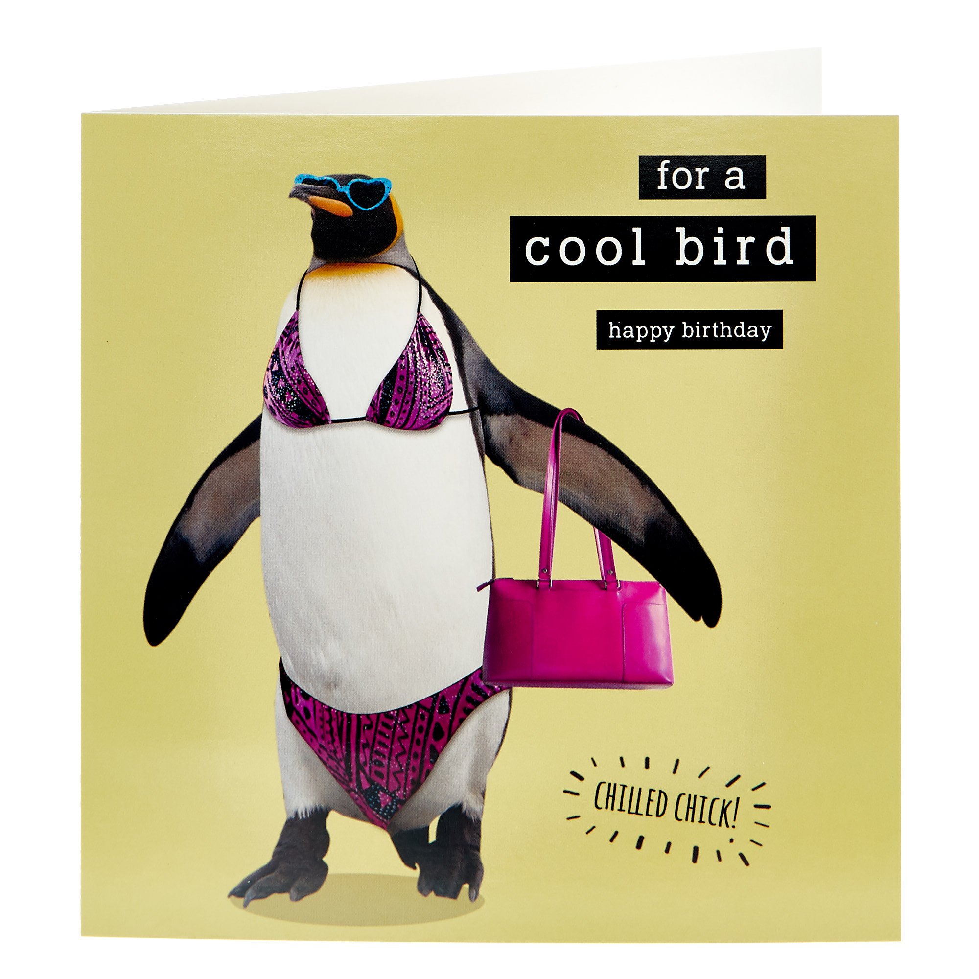 Birthday Card - For A Cool Bird 