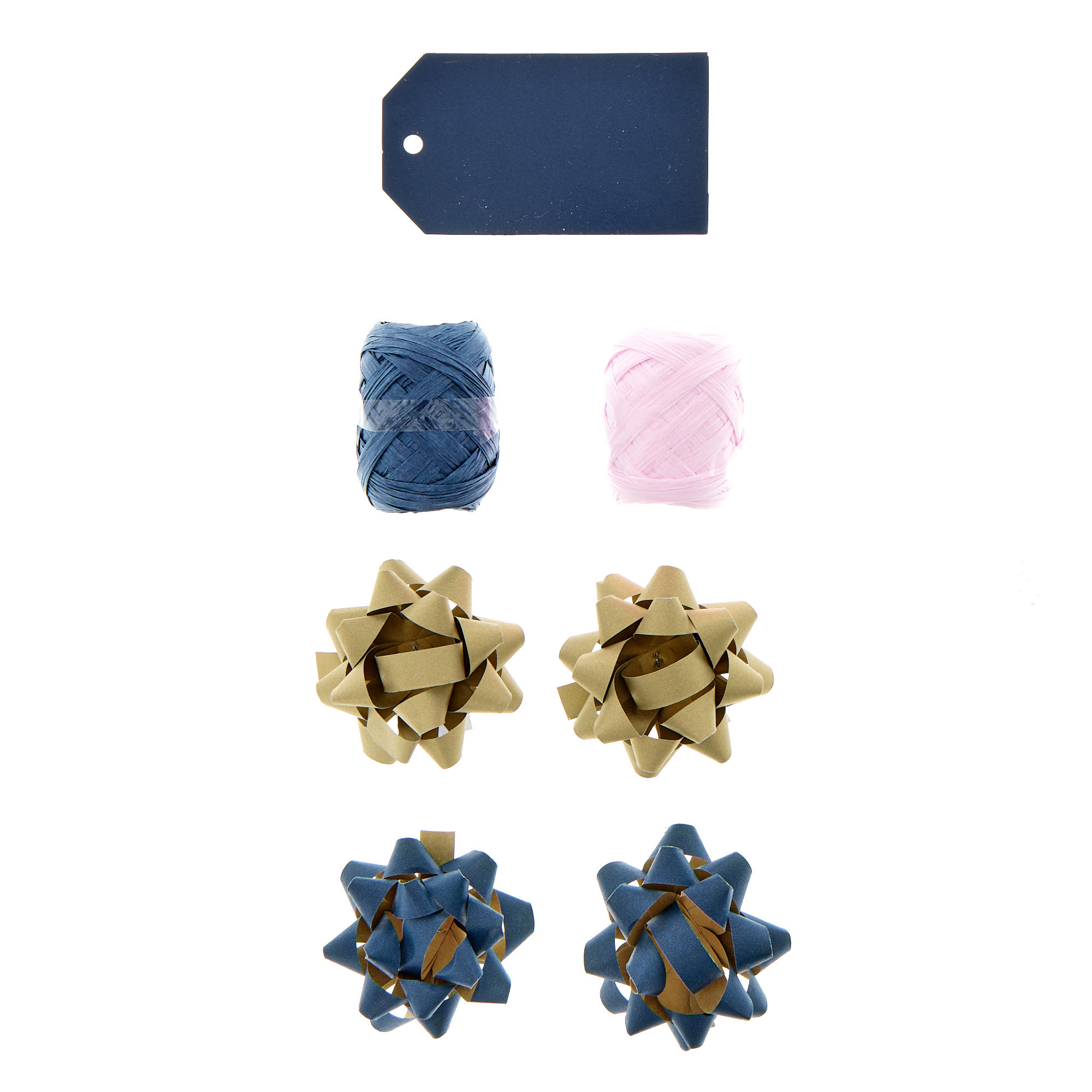 Pink Navy & Gold Christmas Gift Wrap Pack