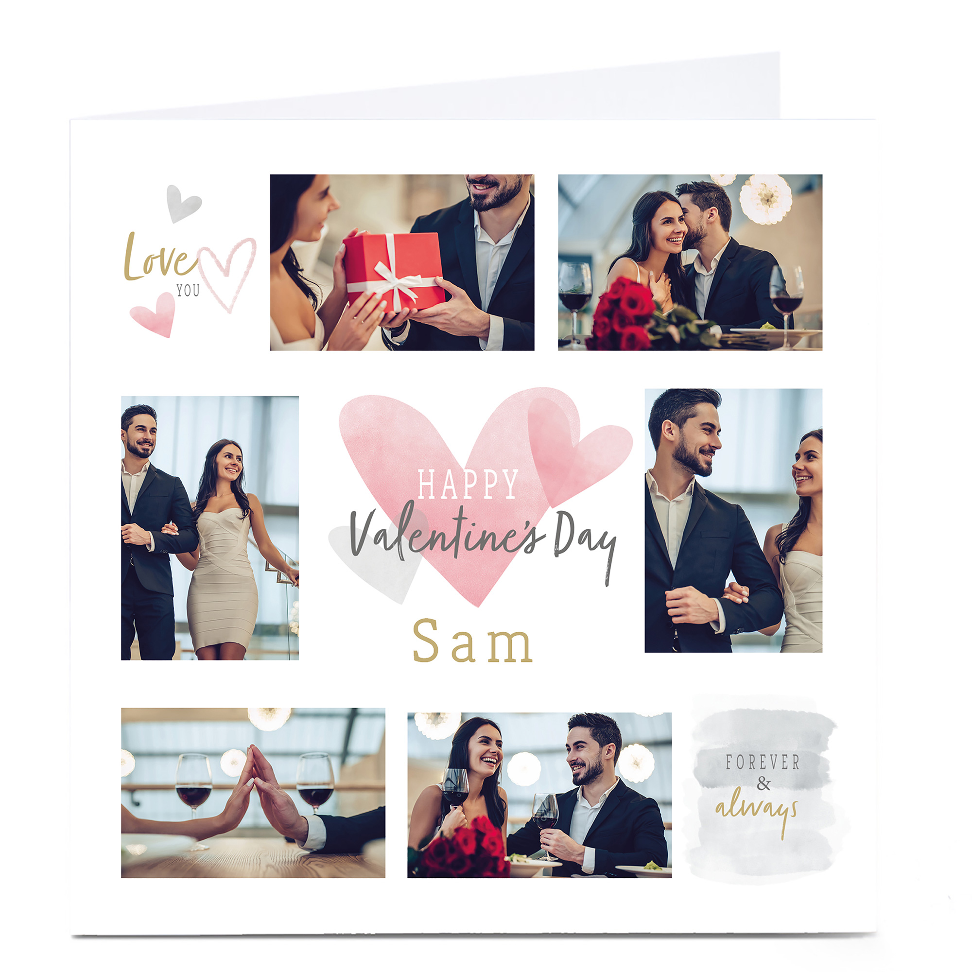 Personalised Photo Valentine's Card - Forever & Always