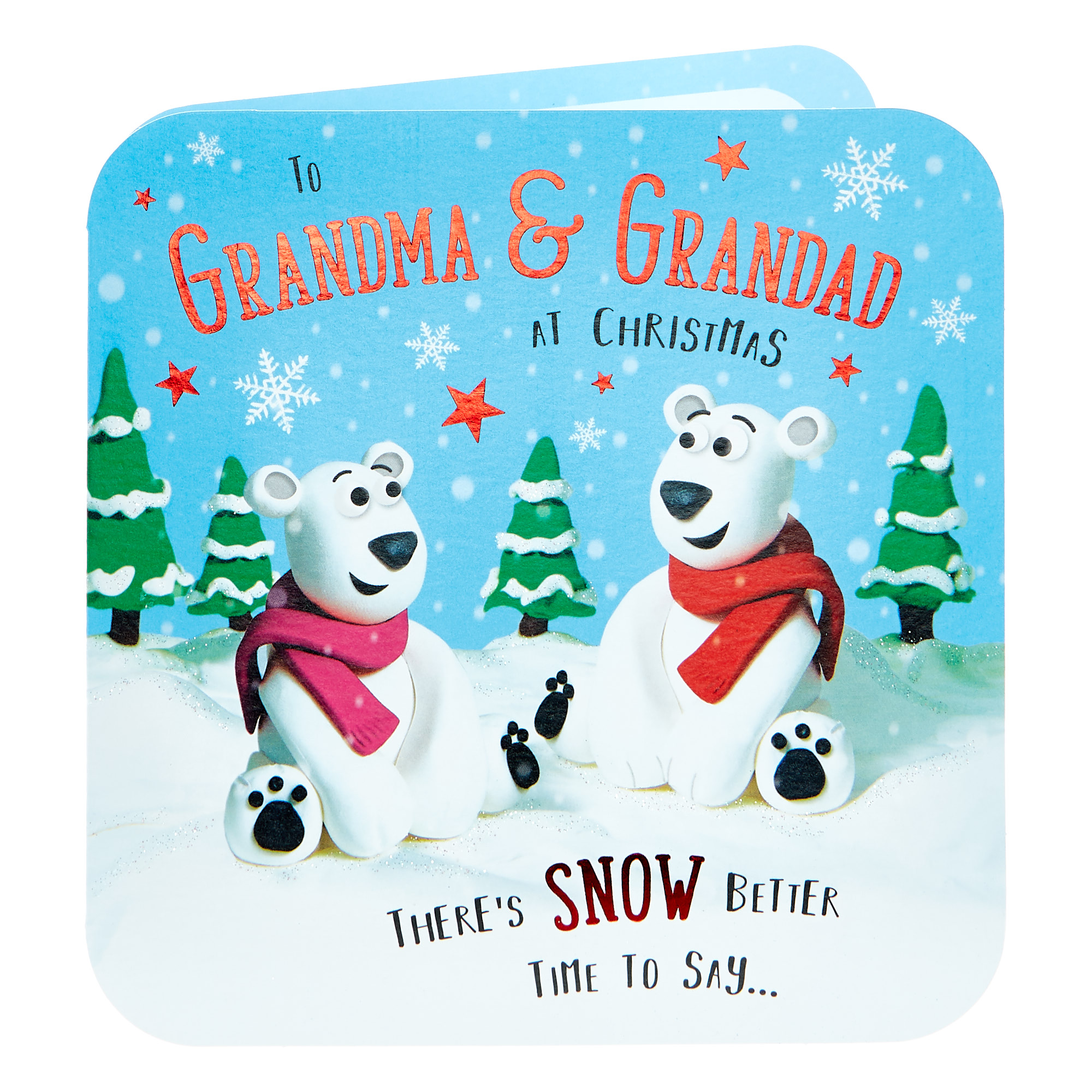 Christmas Card - Grandma & Grandad Polar Bears