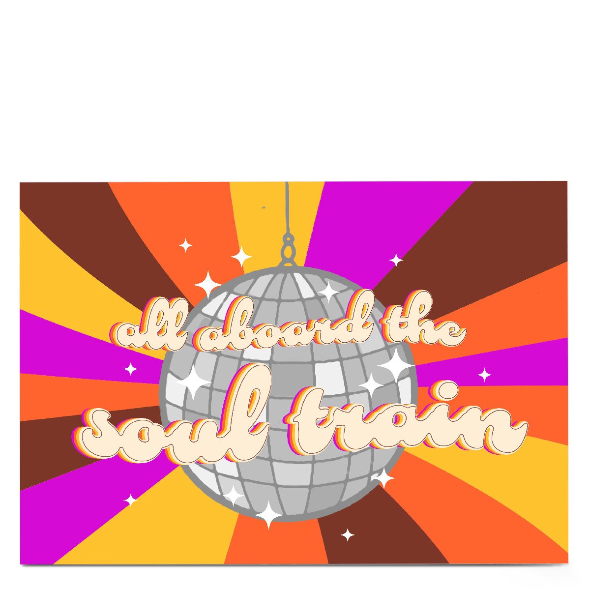 Personalised Card - All Aboard The Soul Train