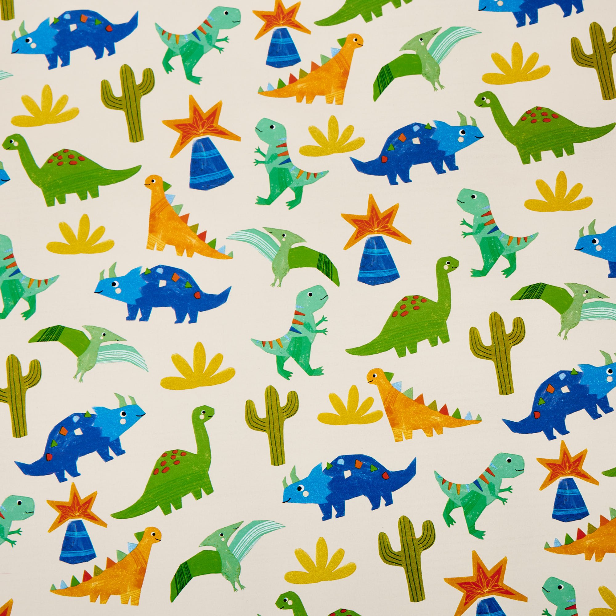 Dinosaurs Fairies & Balloons Wrapping Paper Rolls - Multipack of 3