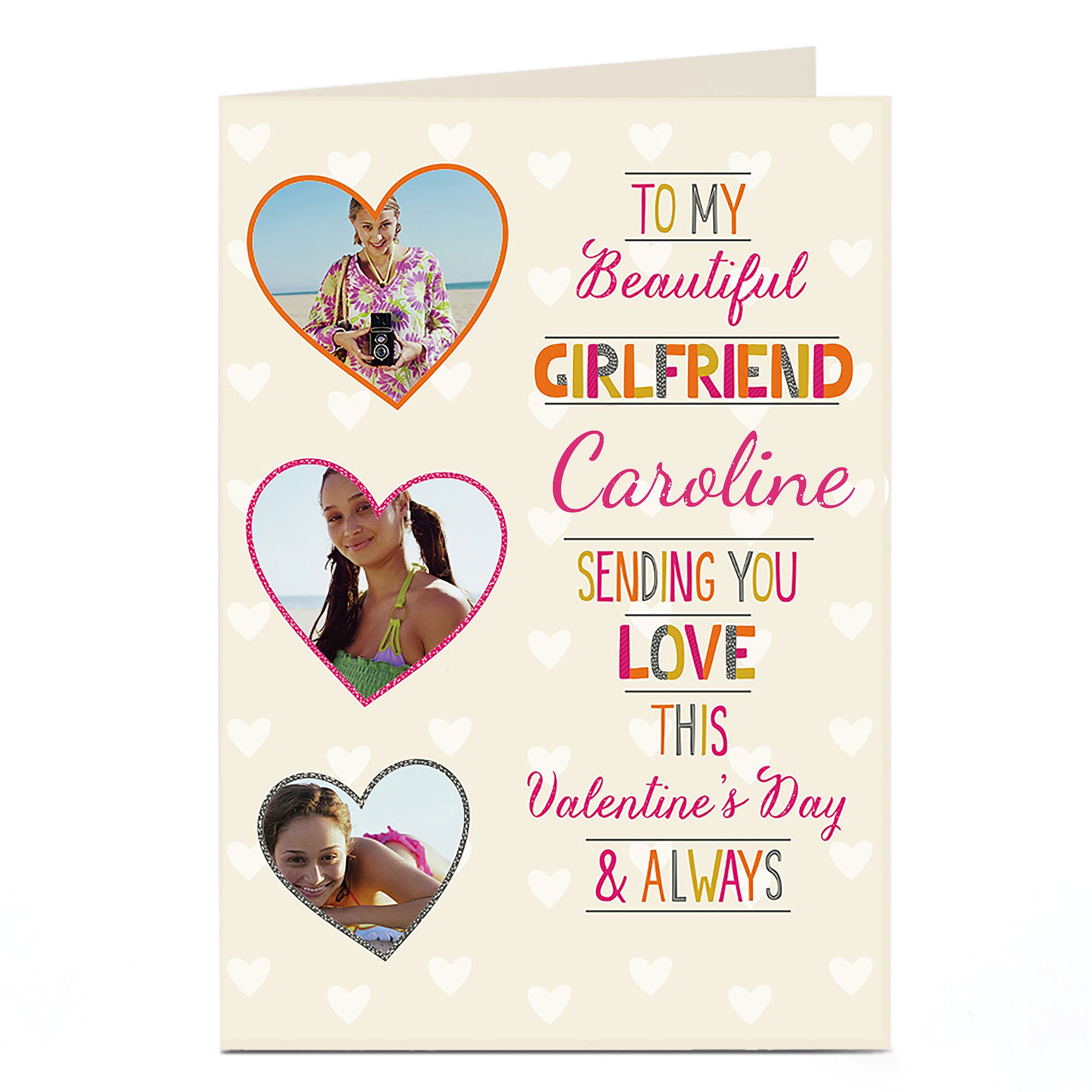 Photo Valentine's Card - Beautiful Girlfriend