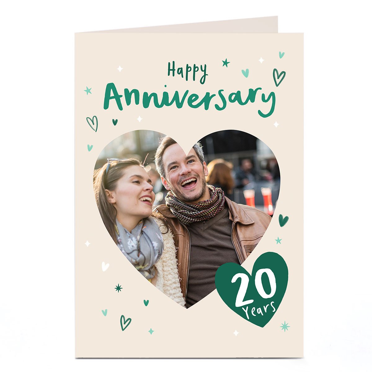Personalised Anniversary Photo Card - Happy Anniversary, 20 Years