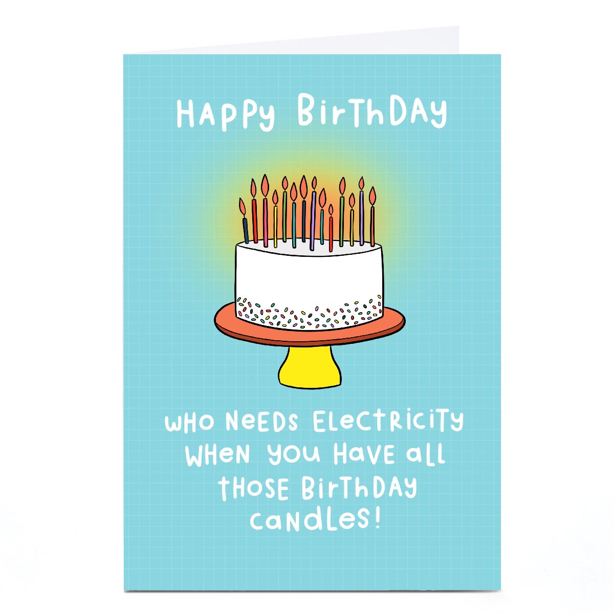 Personalised Jess Moorhouse Birthday Card - Birthday Candles