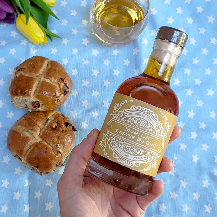 Personalised Hot Cross Bun Gin