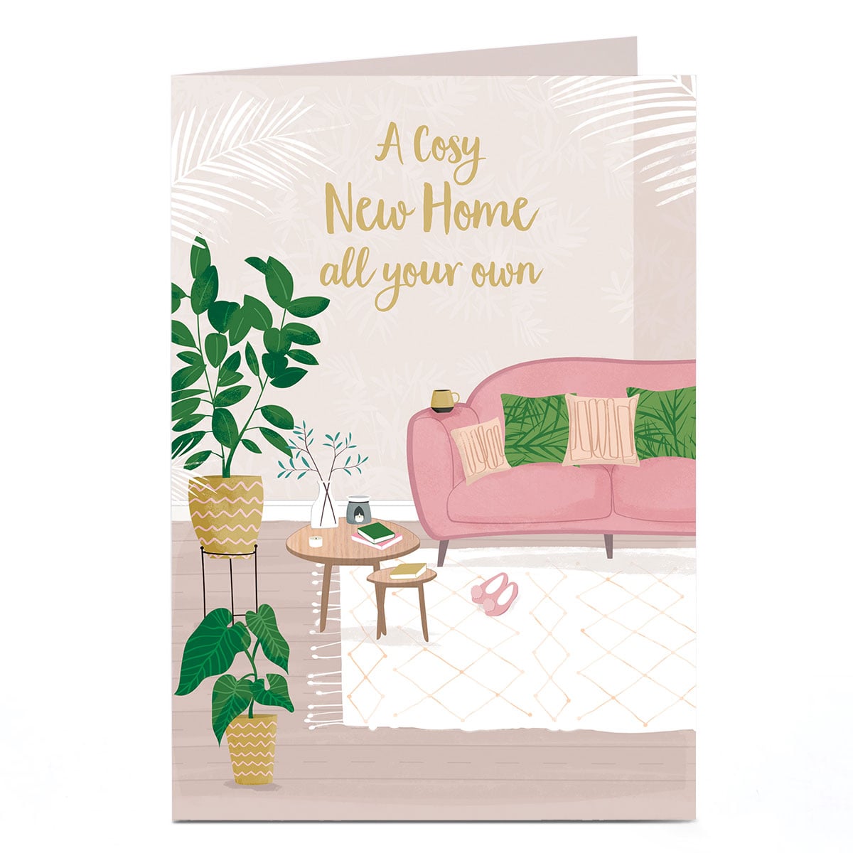 Personalised New Home Card - A Cosy New Home 