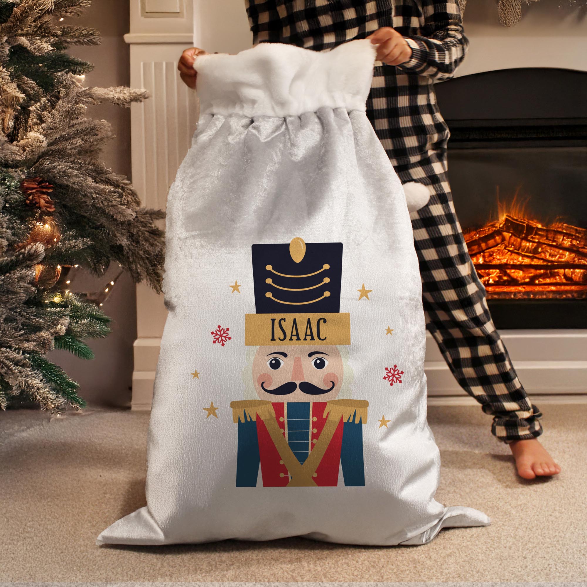 Personalised Nutcracker Christmas Sack