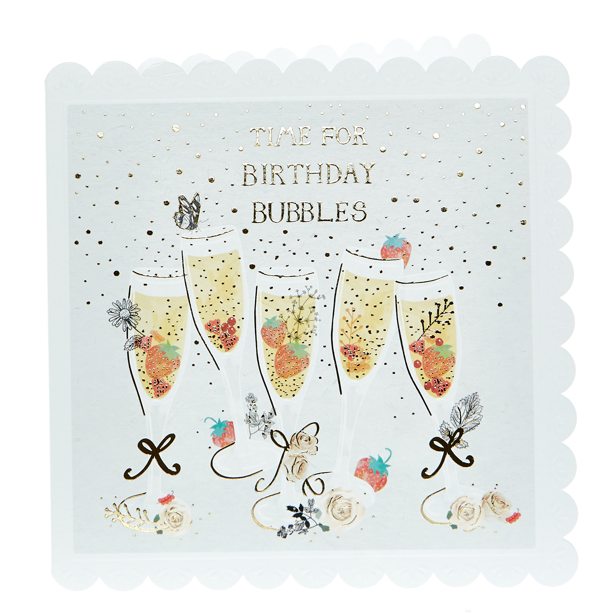 Birthday Card - Time For Birthday Bubbles