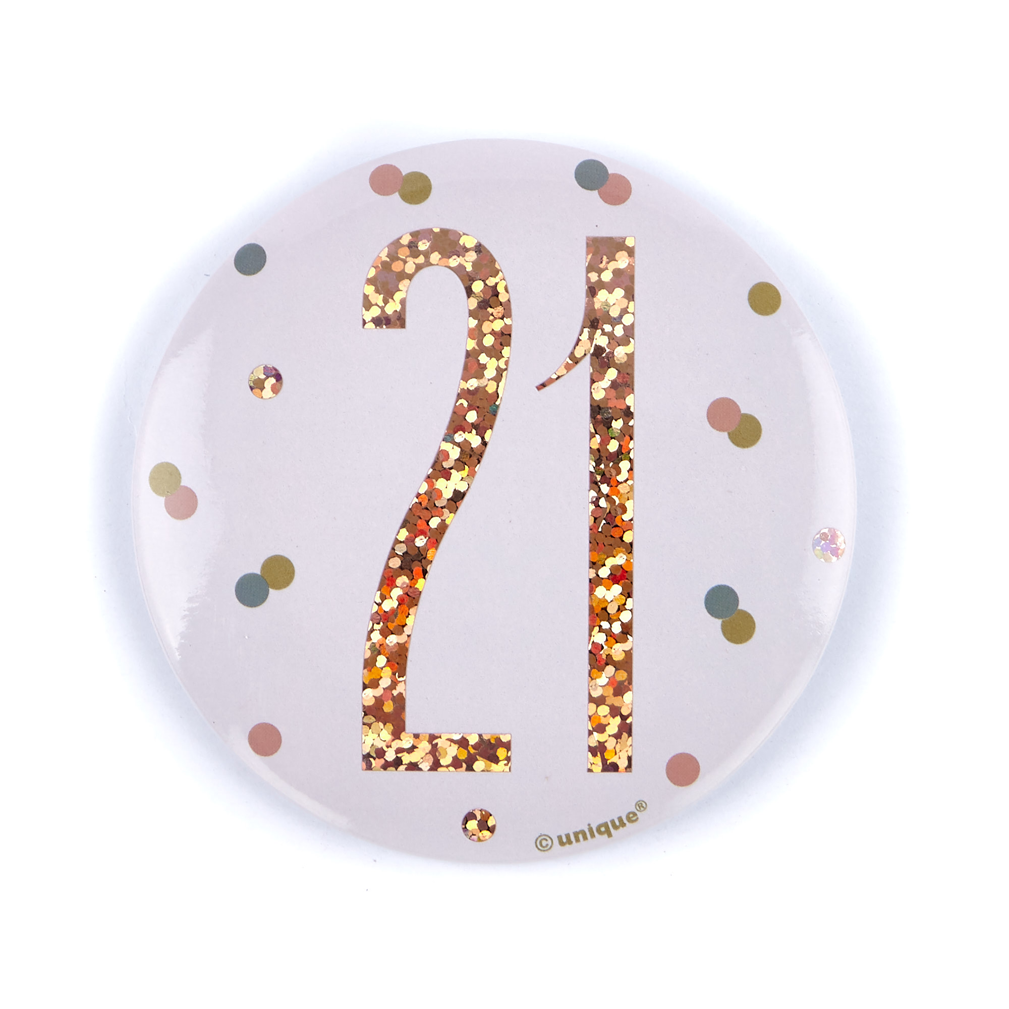 Rose Gold 21st Birthday Party Accessories Kit - 11 Pieces