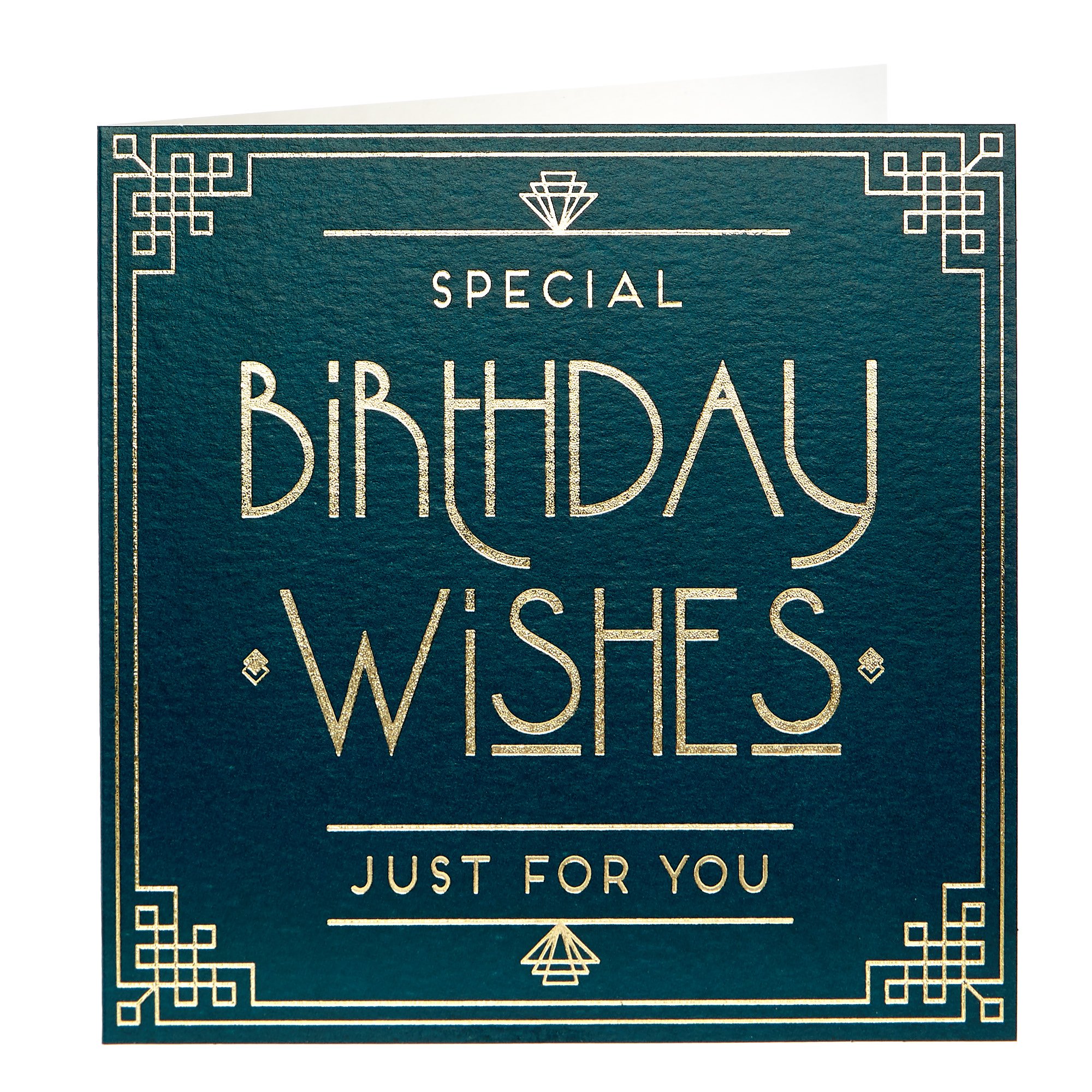 Birthday Card - Art Deco Wishes
