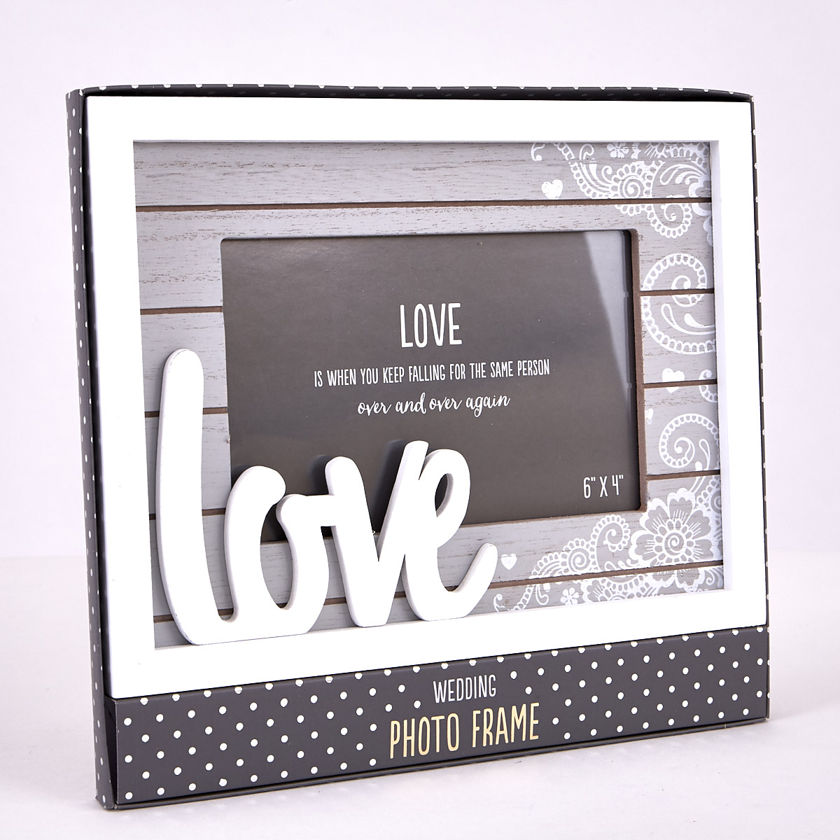 Wooden 'Love' Photo Frame