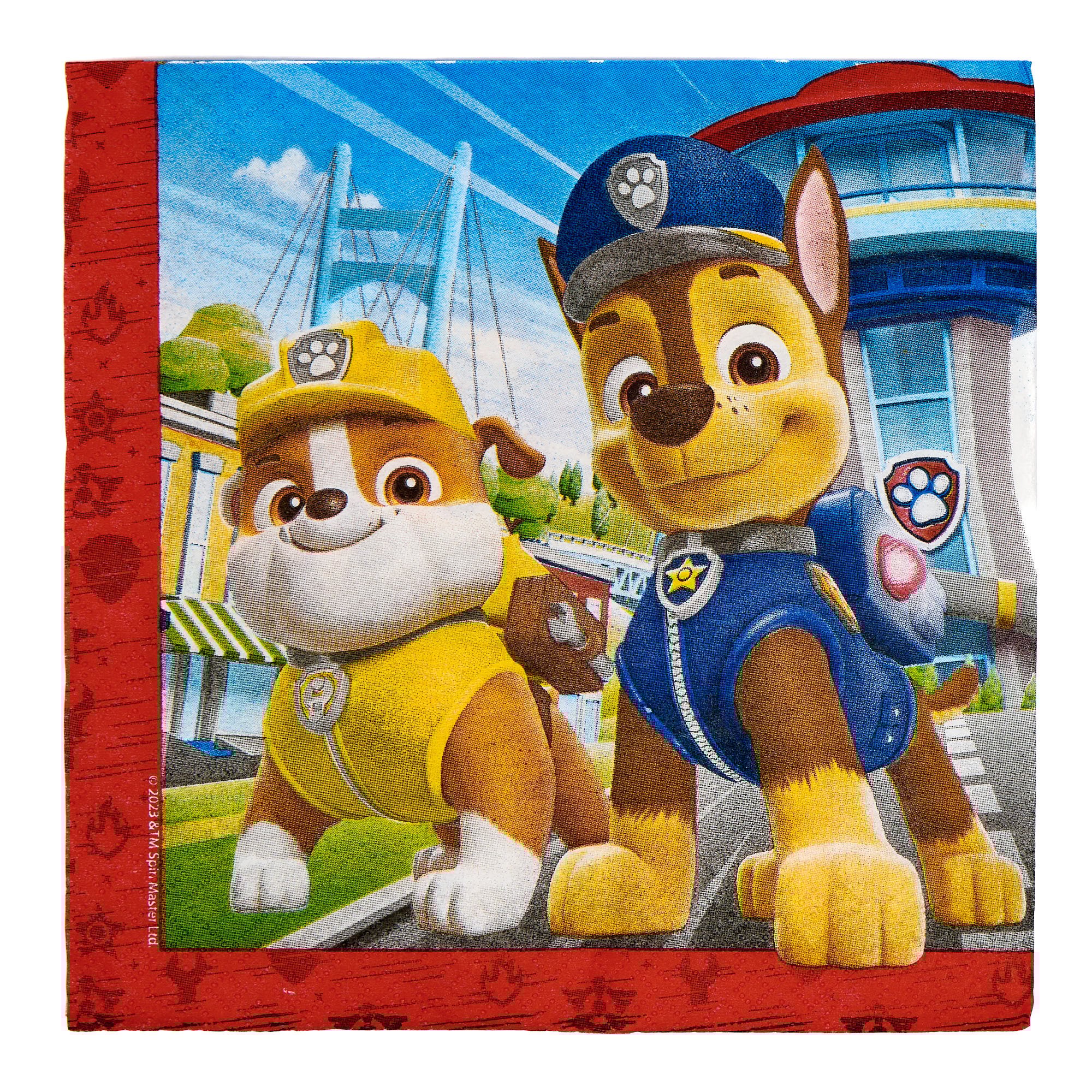Paw Patrol Ready for Action Party Tableware & Decorations Bundle - 16 Guests