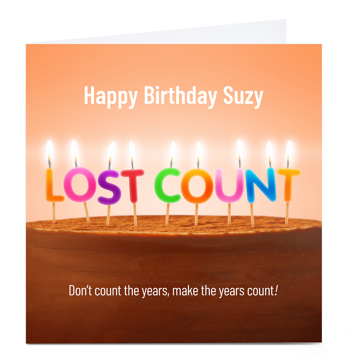 Personalised PG Quips Birthday Card - Don't Count The Years