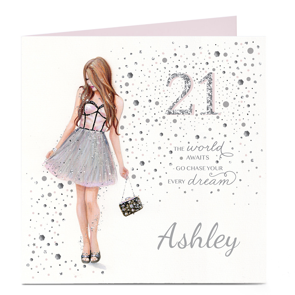 Personalised 21st Birthday Card - Chase Your Every Dream