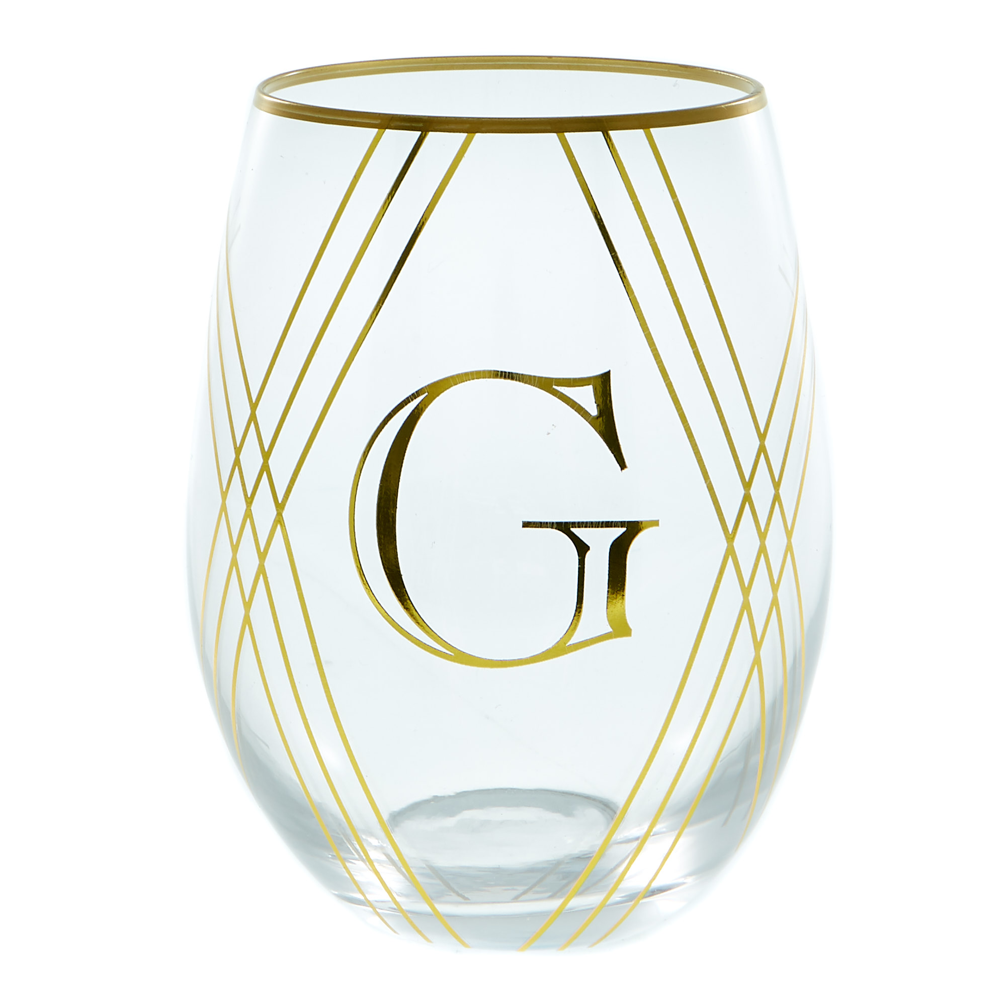 Letter G Glass Tumbler