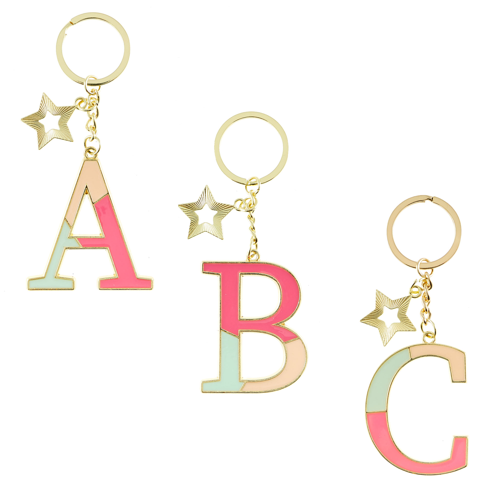 Monogram Letter Keyring Range